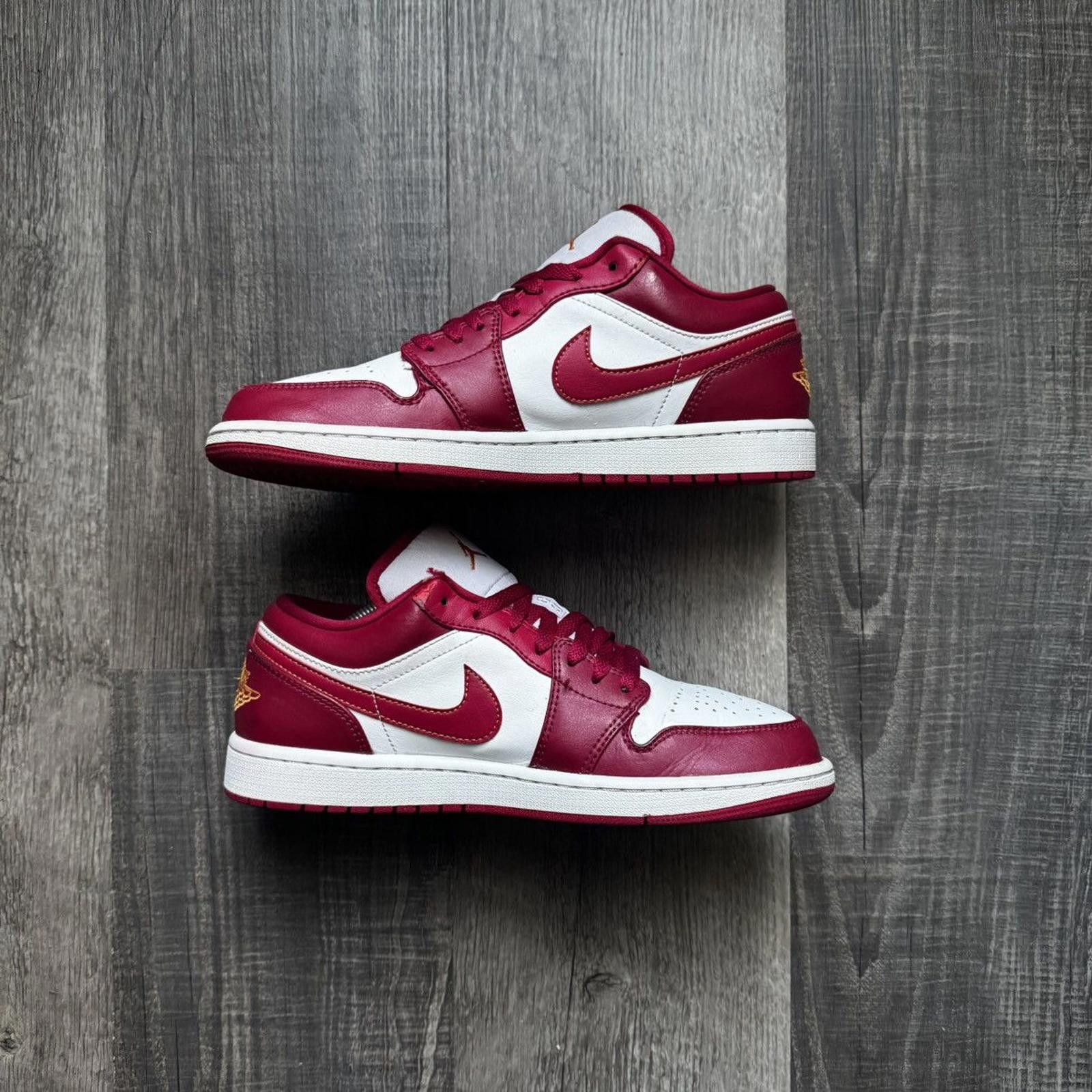 Jordan Brand NIKE • JORDAN 1 Low "Cardinal Red" (9M) Size US 9 / EU 42 - 3 Thumbnail