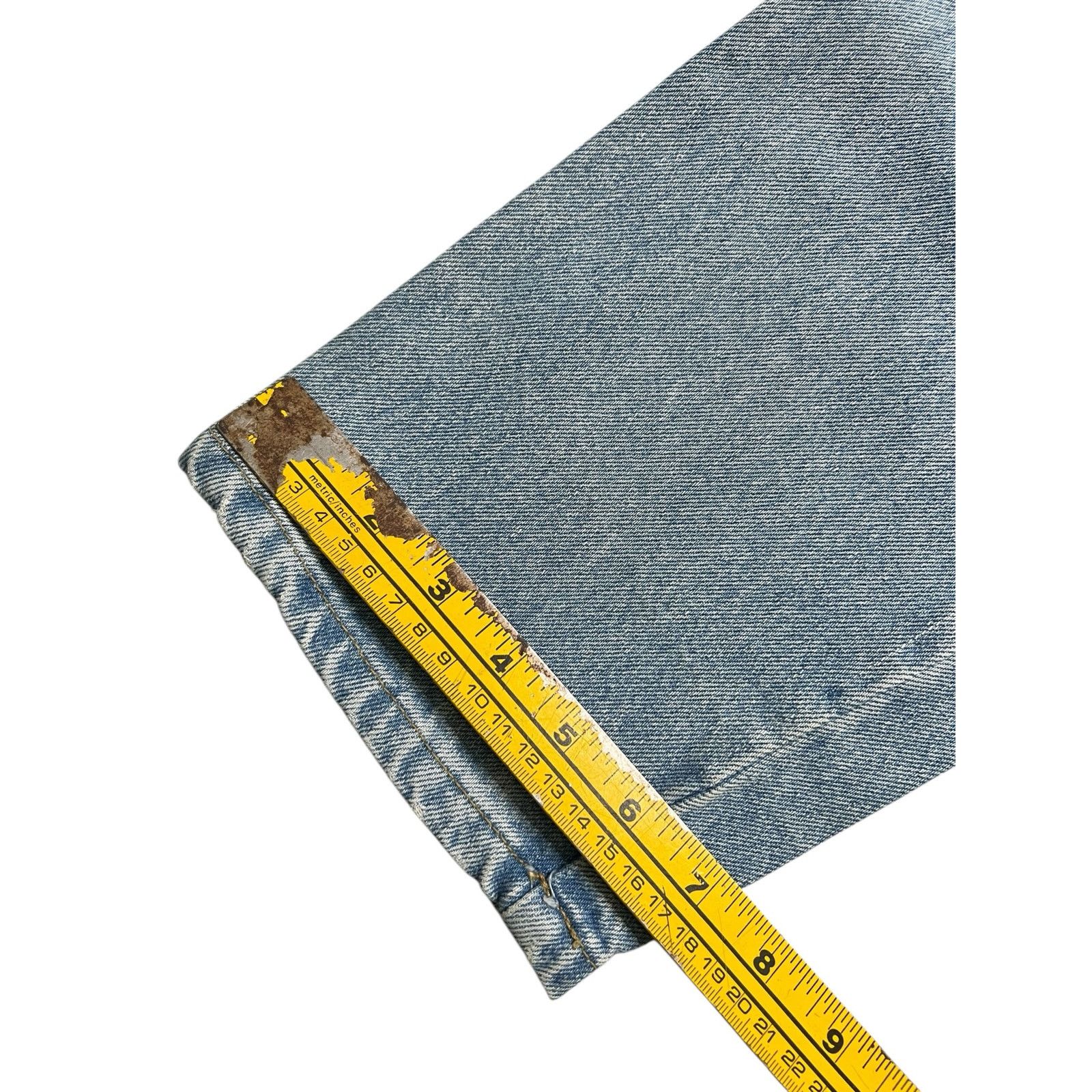 Vintage Vintage Nada Nuff Contempo Denim Jeans Women L Sz 35x30.5 Size 35" - 7 Thumbnail