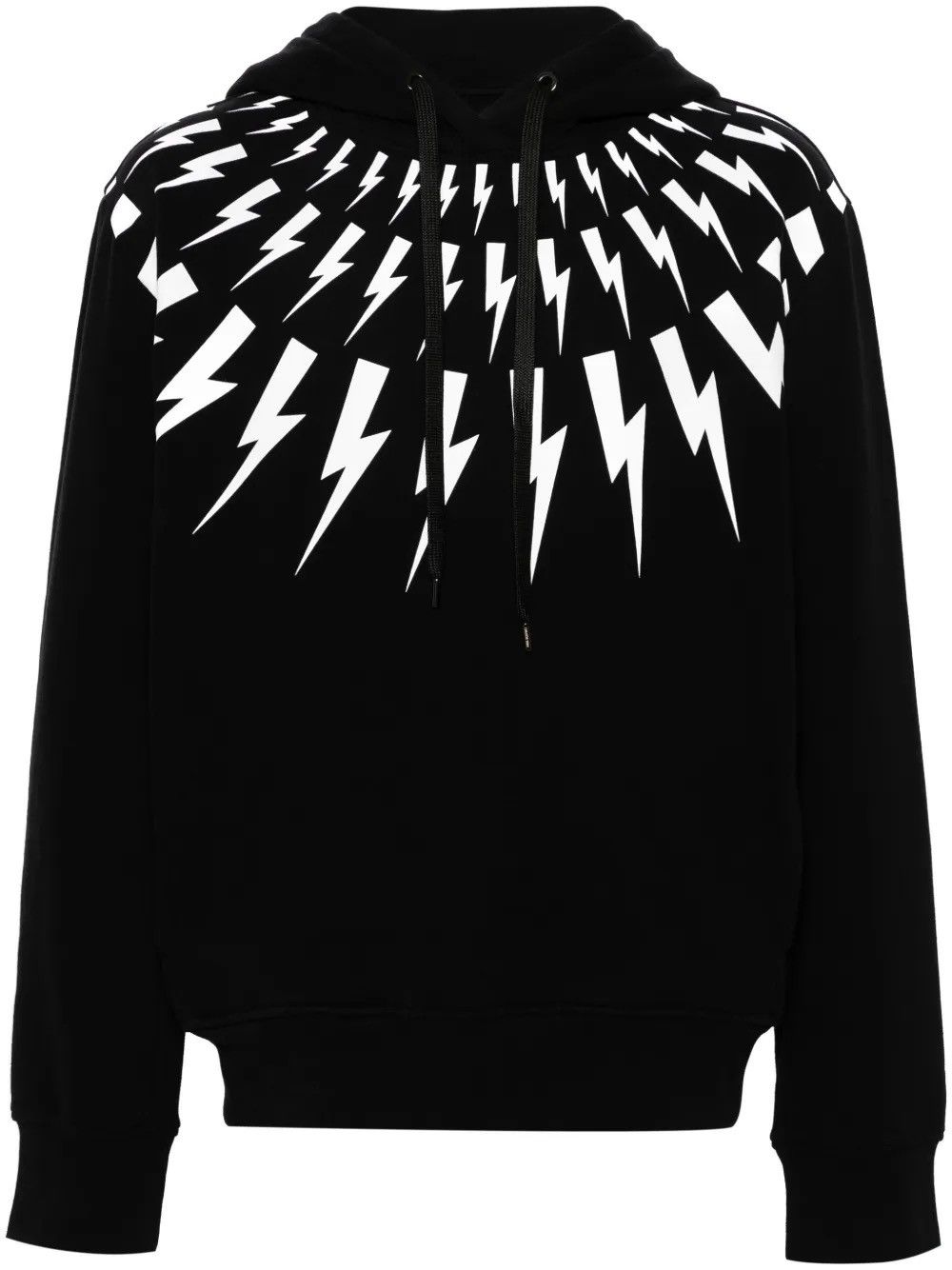 Neil Barrett Neil Barrett Fair Isle Thunderbolt Hoodie Size US L / EU 52-54 / 3 - 1 Thumbnail