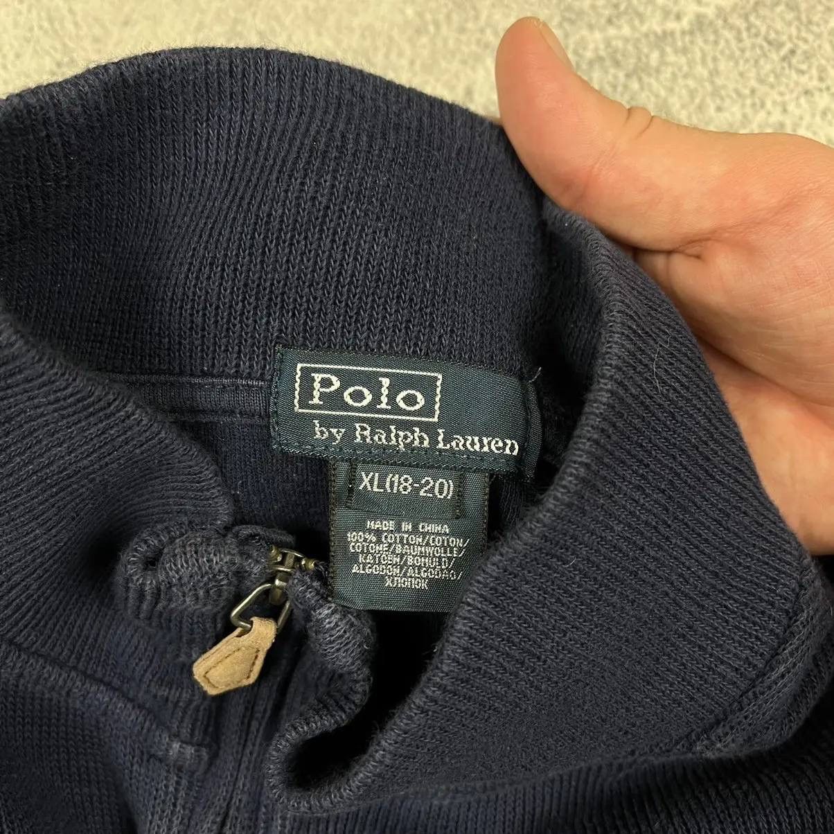 Japanese Brand × Polo Ralph Lauren × Vintage Vintage Polo Ralph Lauren Distressed Half Zip Sweater Size US XL / EU 56 / 4 - 5 Thumbnail