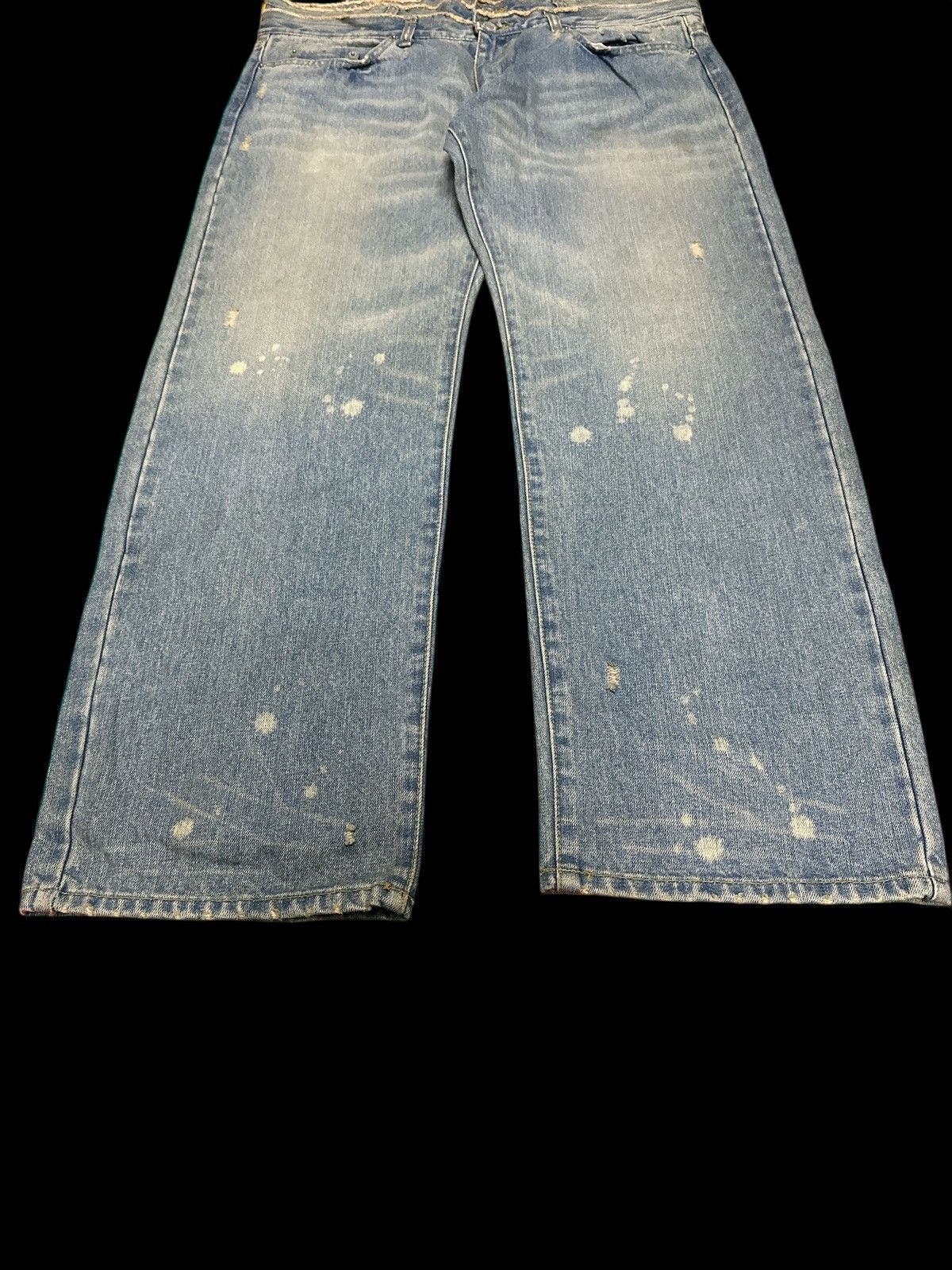 If Six Was Nine Double Waist 💥 Loose Baggy Denim Double Waist💥 Size US 36 / EU 52 - 3 Thumbnail