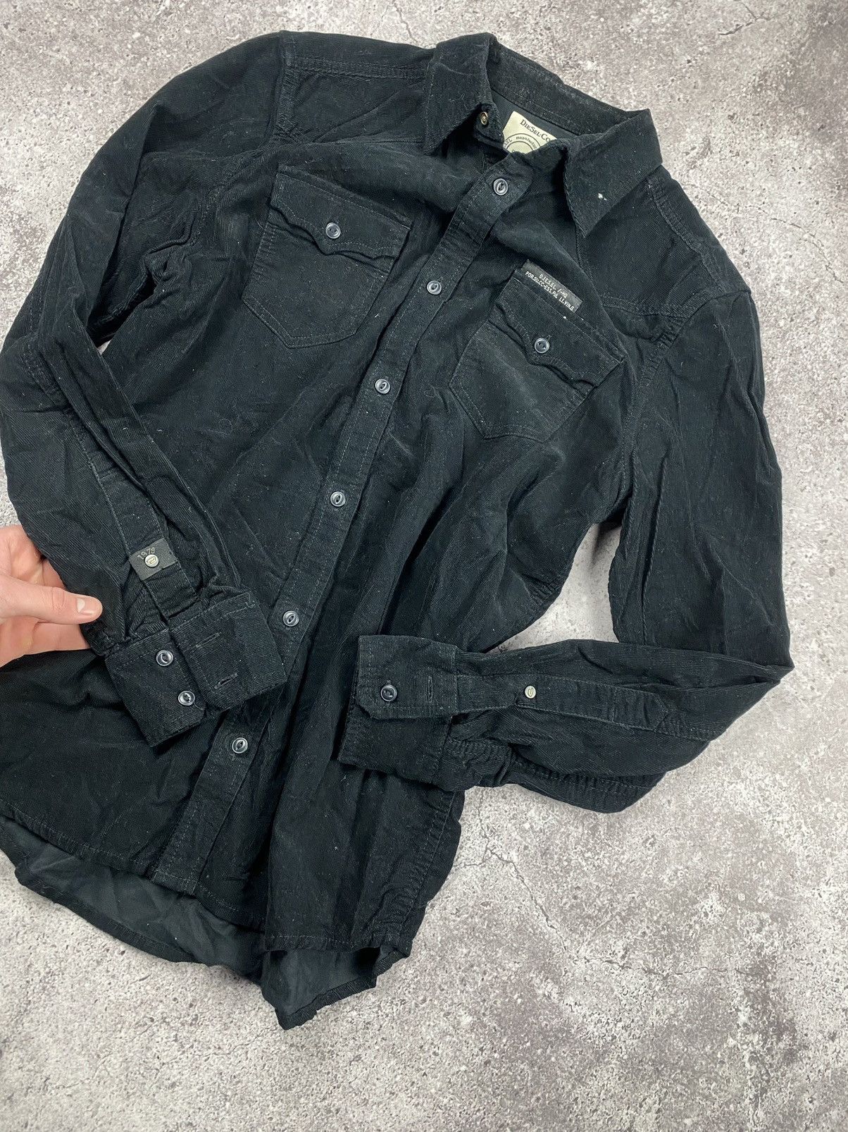 Diesel × Junya Watanabe VINTAGE DIESEL JUNYA WATANABE AVANT GARDE BLACK WESTERN SHIR Size US S / EU 44-46 / 1 - 5 Thumbnail