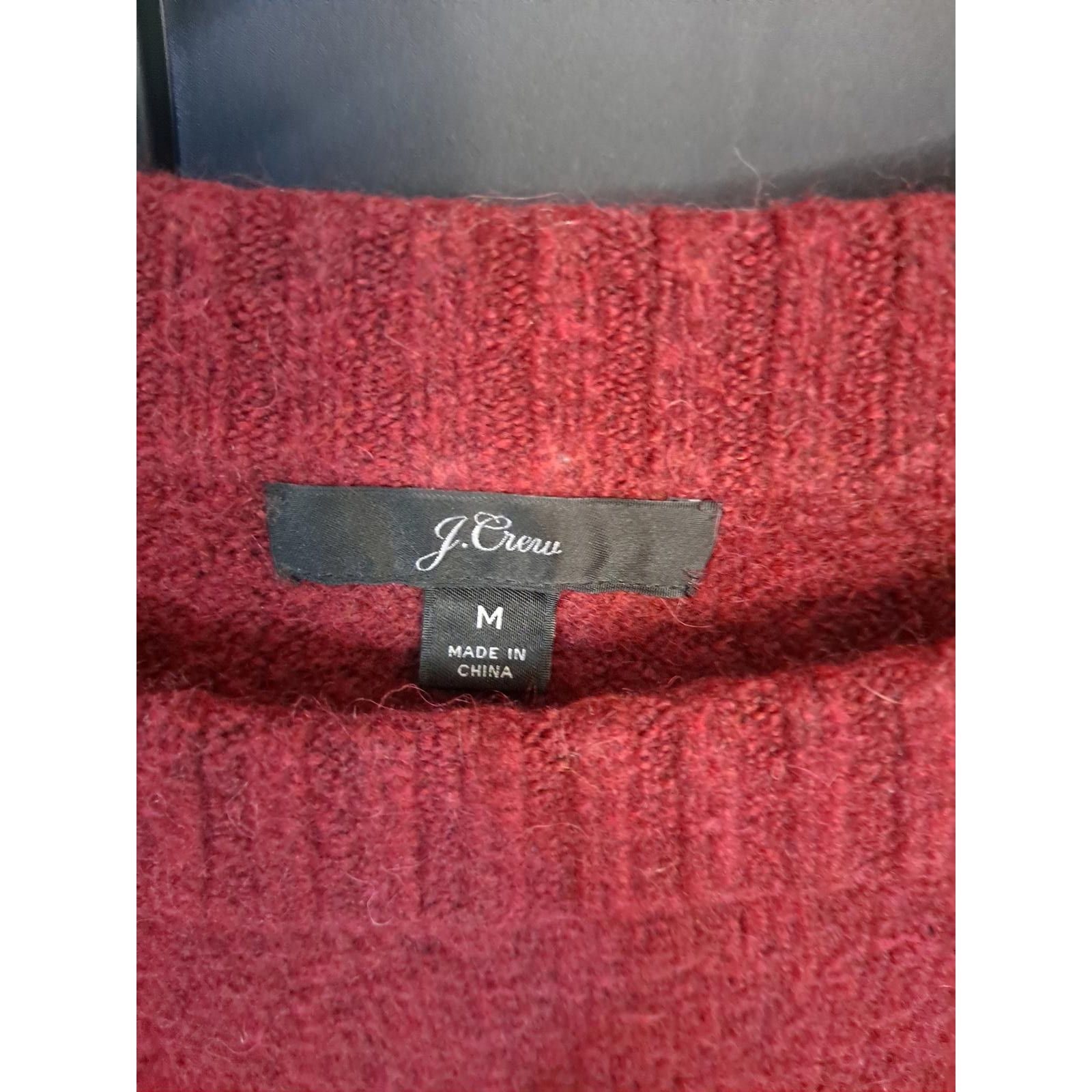 J.Crew J. Crew Maroon Marled Crew Neck Sweater Size Medium Size US M / EU 48-50 / 2 - 2 Thumbnail