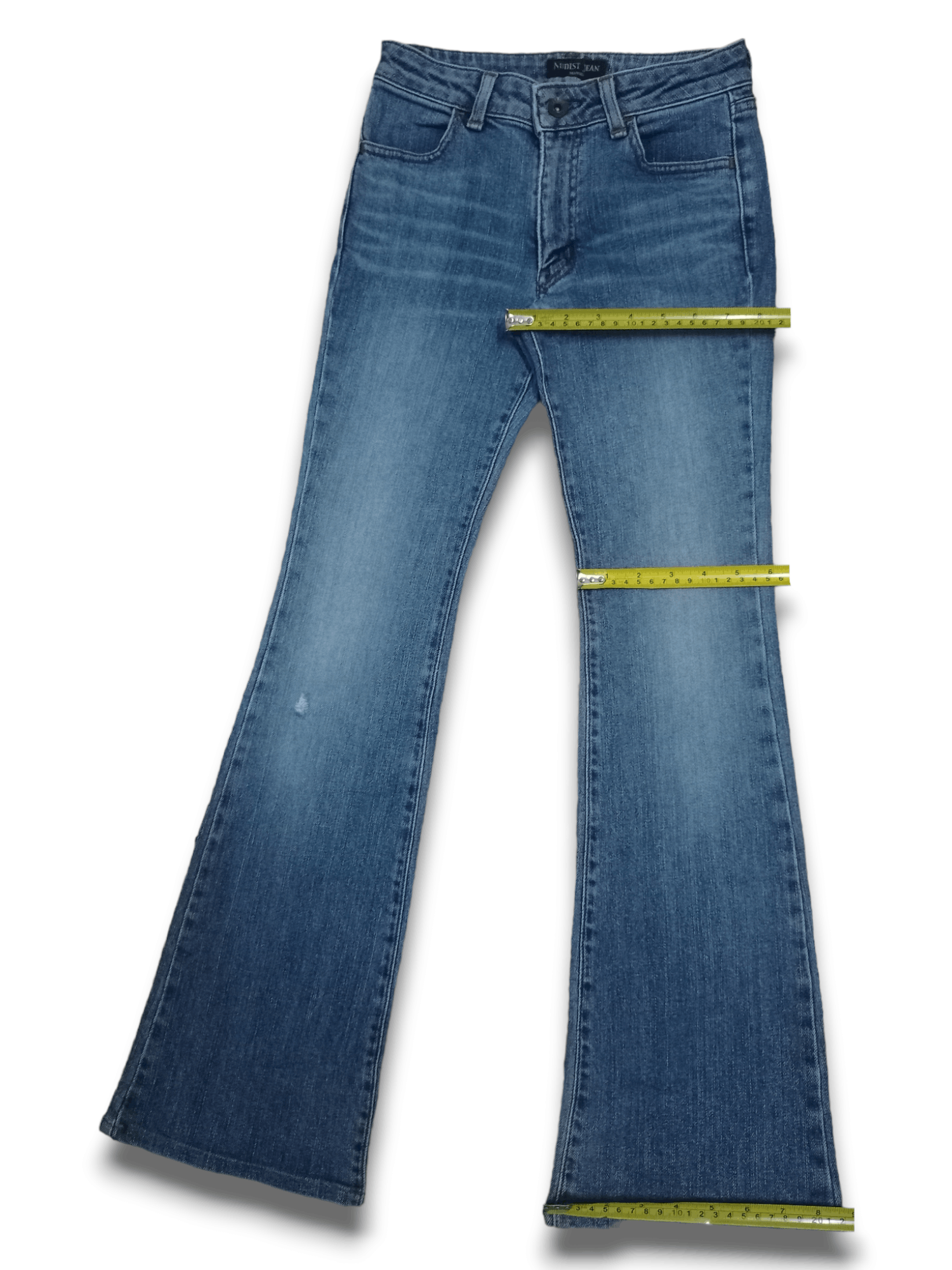 Hysteric Glamour × Japanese Brand Vintage Japanese Blue Wash Flare Distressed Jeans Size 24" / US 00 / IT 34 - 12 Thumbnail