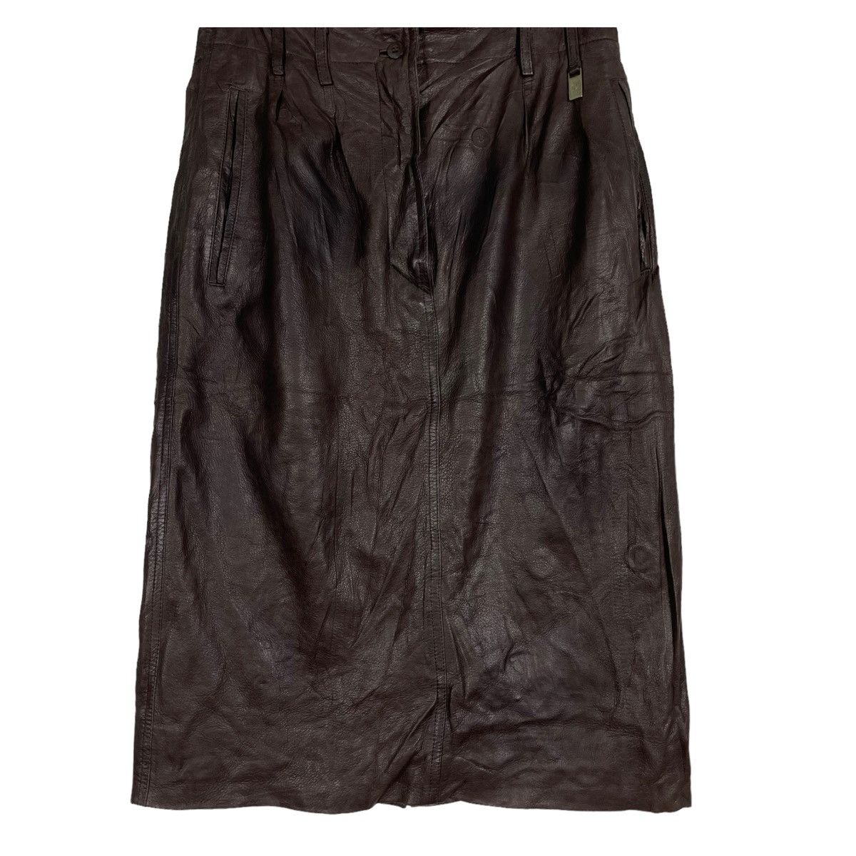 Aigner × Leather 💥AIGNER SOFT LEATHER MAXI SKIRT Size 28" / US 6 / IT 42 - 5 Thumbnail