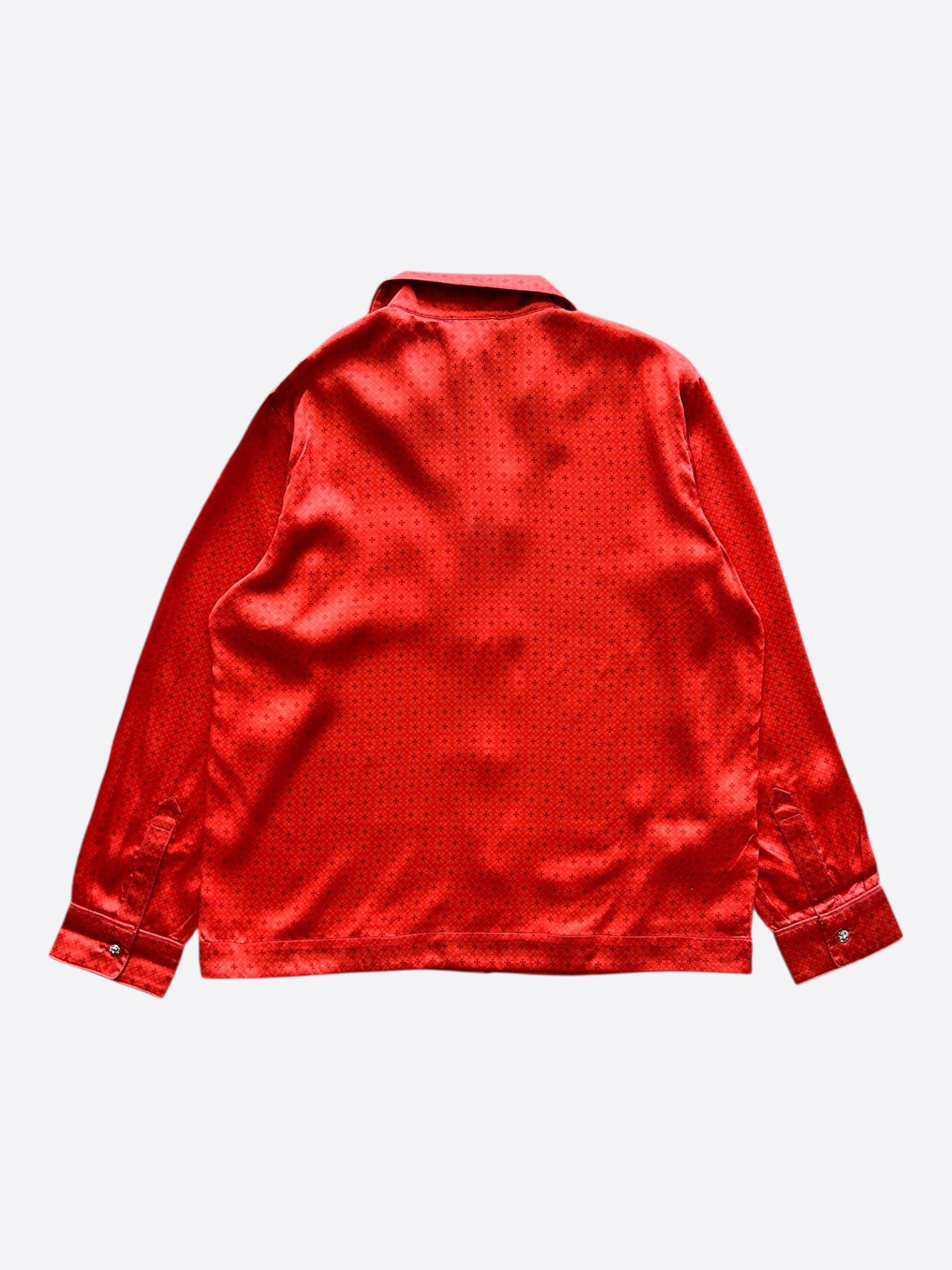 Chrome Hearts Chrome Hearts Red Cross Jacquard Silk Pajama Set Size US L / EU 52-54 / 3 - 3 Thumbnail