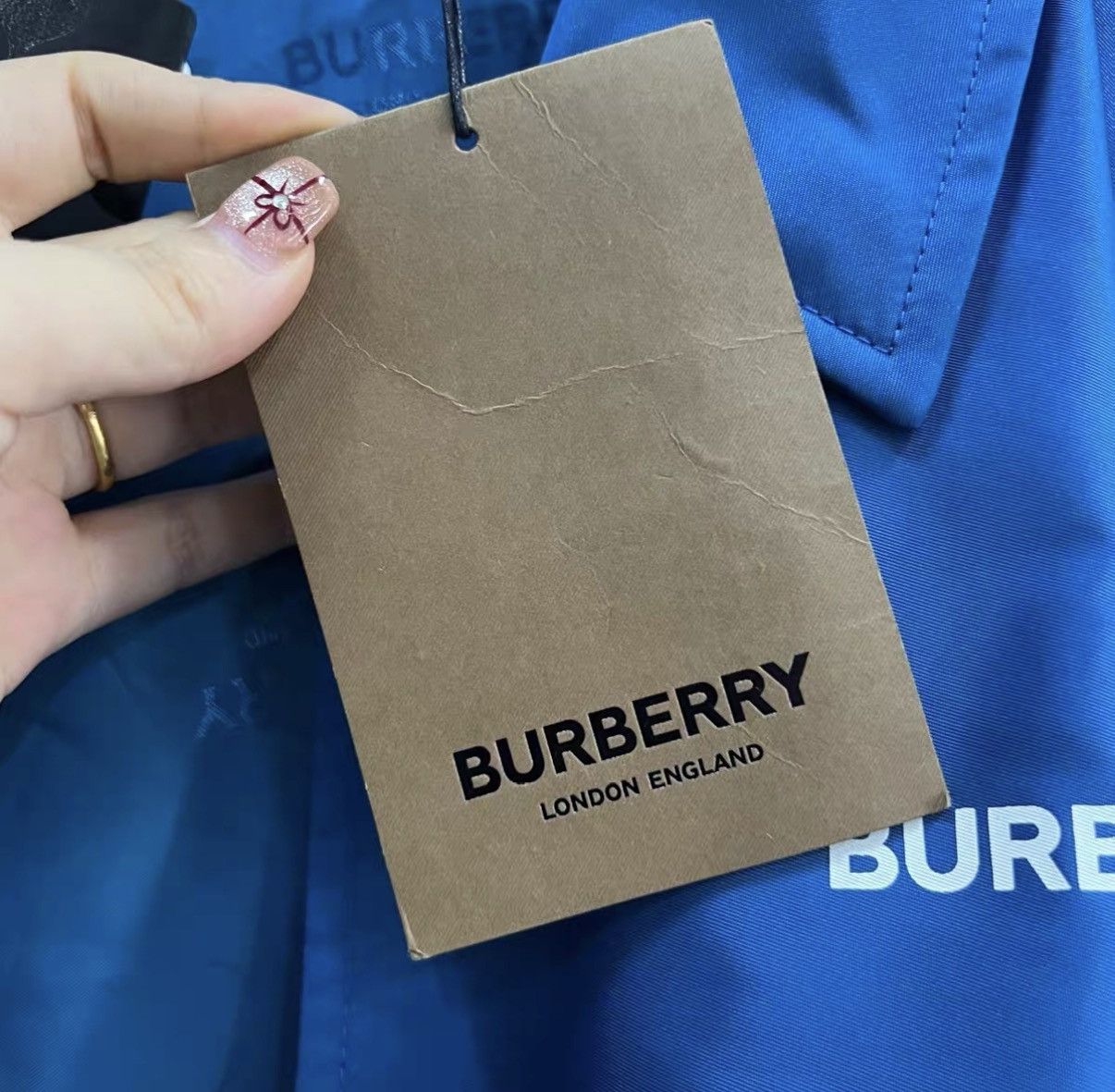 Burberry Burberry Blue Letter Logo Jacket J41 Size US M / EU 48-50 / 2 - 5 Thumbnail