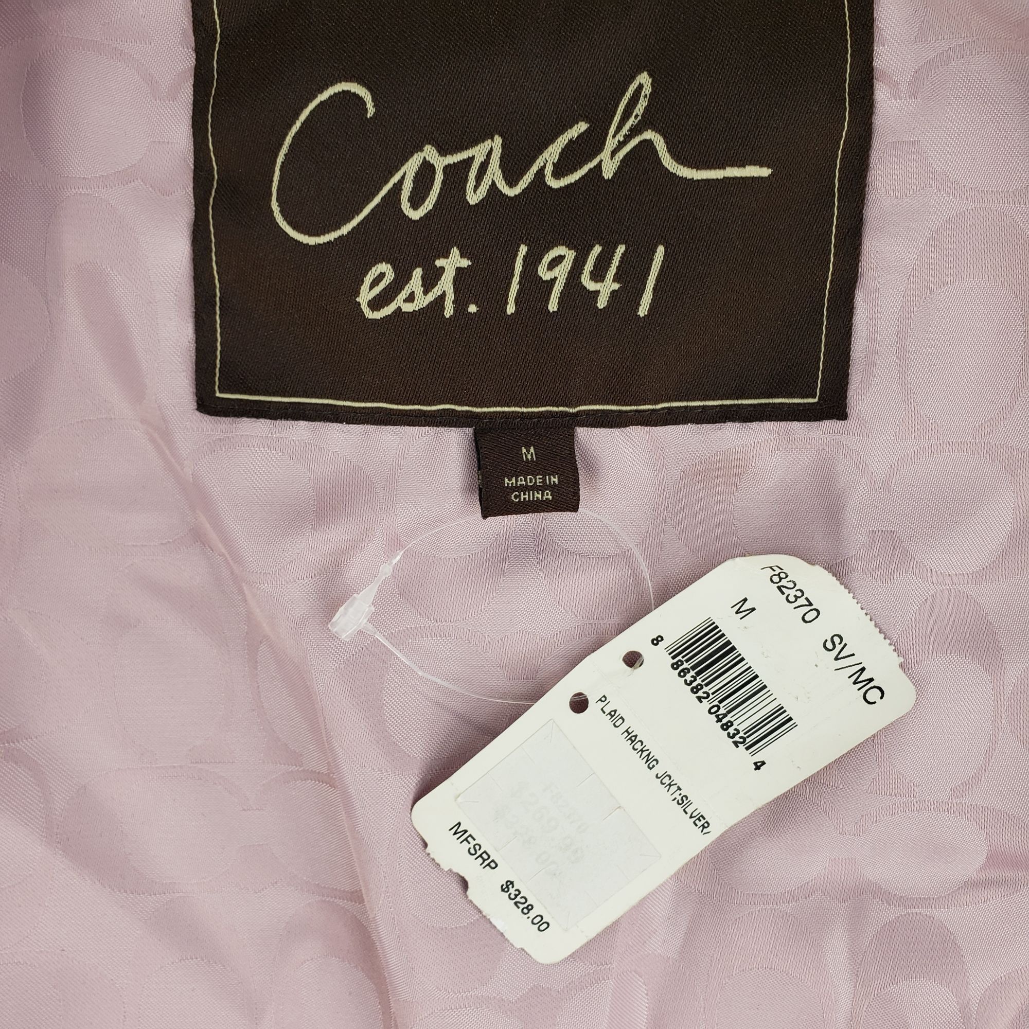 Coach Coach Est. 1941 Purple Quilted Snap-Front Jacket With Collar Size M / US 6-8 / IT 42-44 - 9 Thumbnail