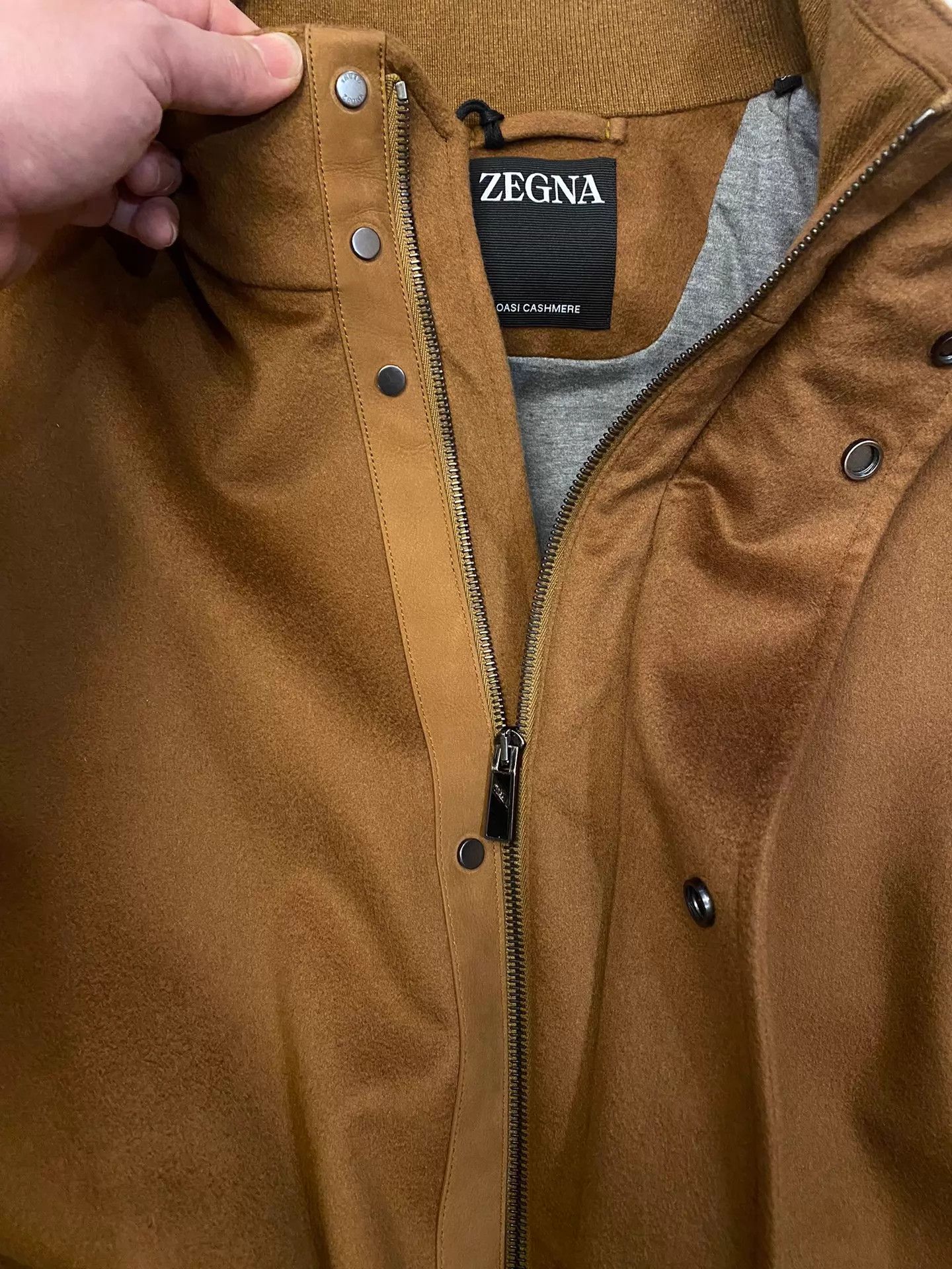Ermenegildo Zegna ZEGNA OASI CASHMERE Waterproof Camel Jacket Size US L / EU 52-54 / 3 - 4 Thumbnail