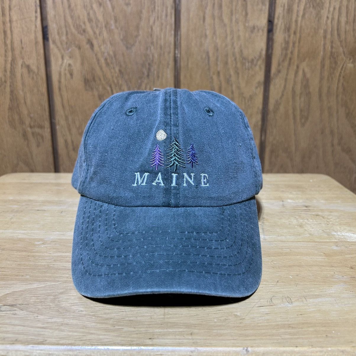 Other Maine Pine Tree Hat Cap Moon Green Embroidery Fahrenheit NEW Size ONE SIZE - 1 Thumbnail