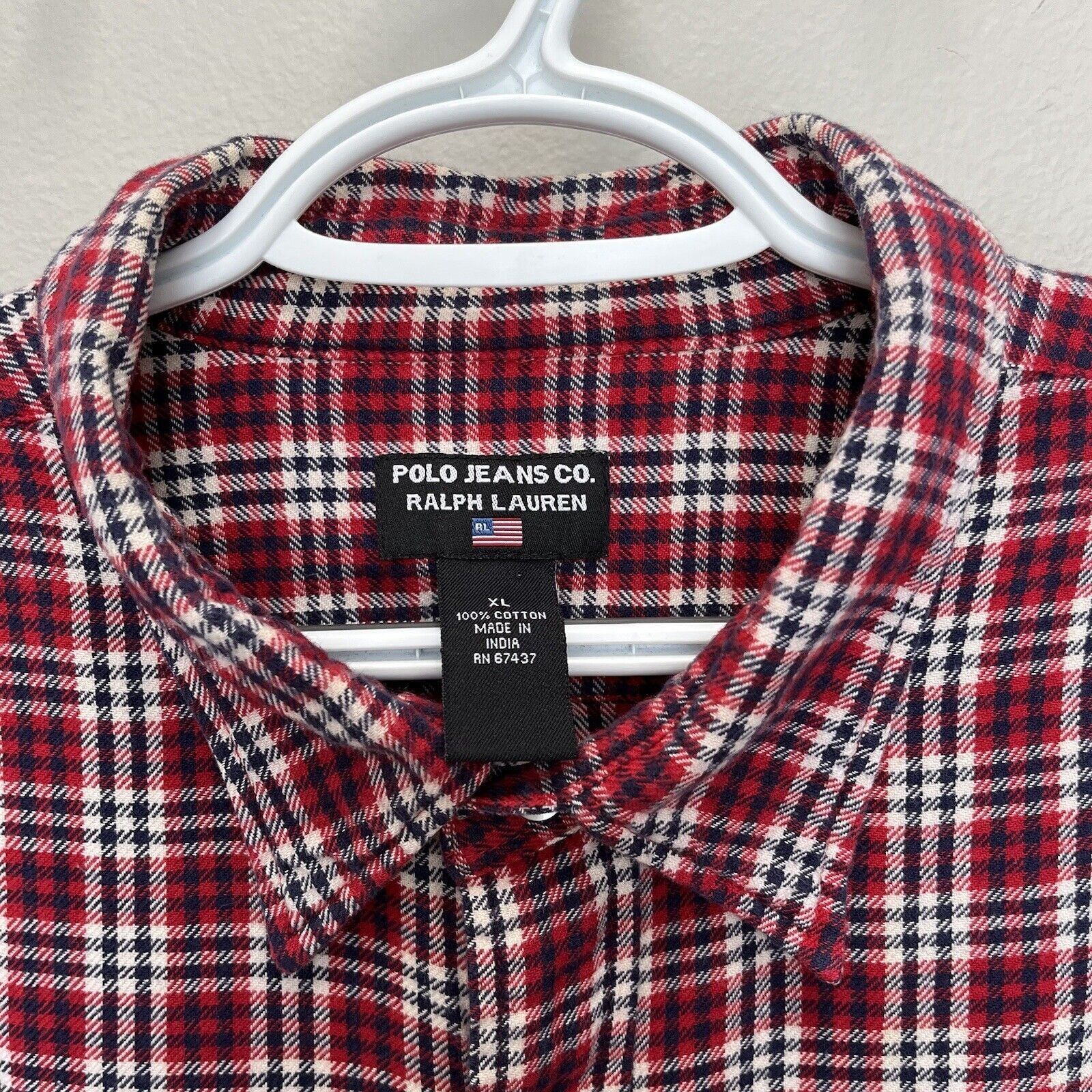 Polo Ralph Lauren Polo Jeans | Shirt Flannel Long Sle Button Ralph Lauren Y2K Size US XL / EU 56 / 4 - 3 Thumbnail