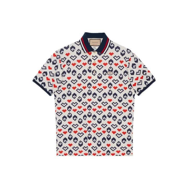 Gucci Gucci Gucci Colorful Pattern Short Sleeve Polo Shirt -2506 Size US XL / EU 56 / 4 - 1 Thumbnail