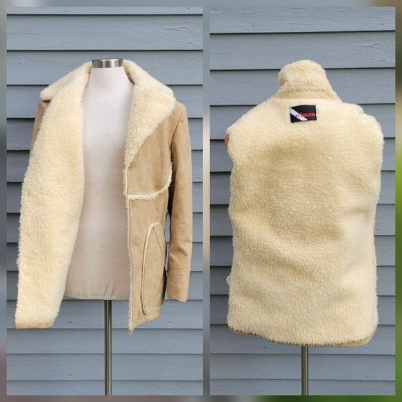 Vintage Vintage 80s Wiman Faux Suede Sherpa Fleece Shearling Rancher Size US M / EU 48-50 / 2 - 9 Thumbnail