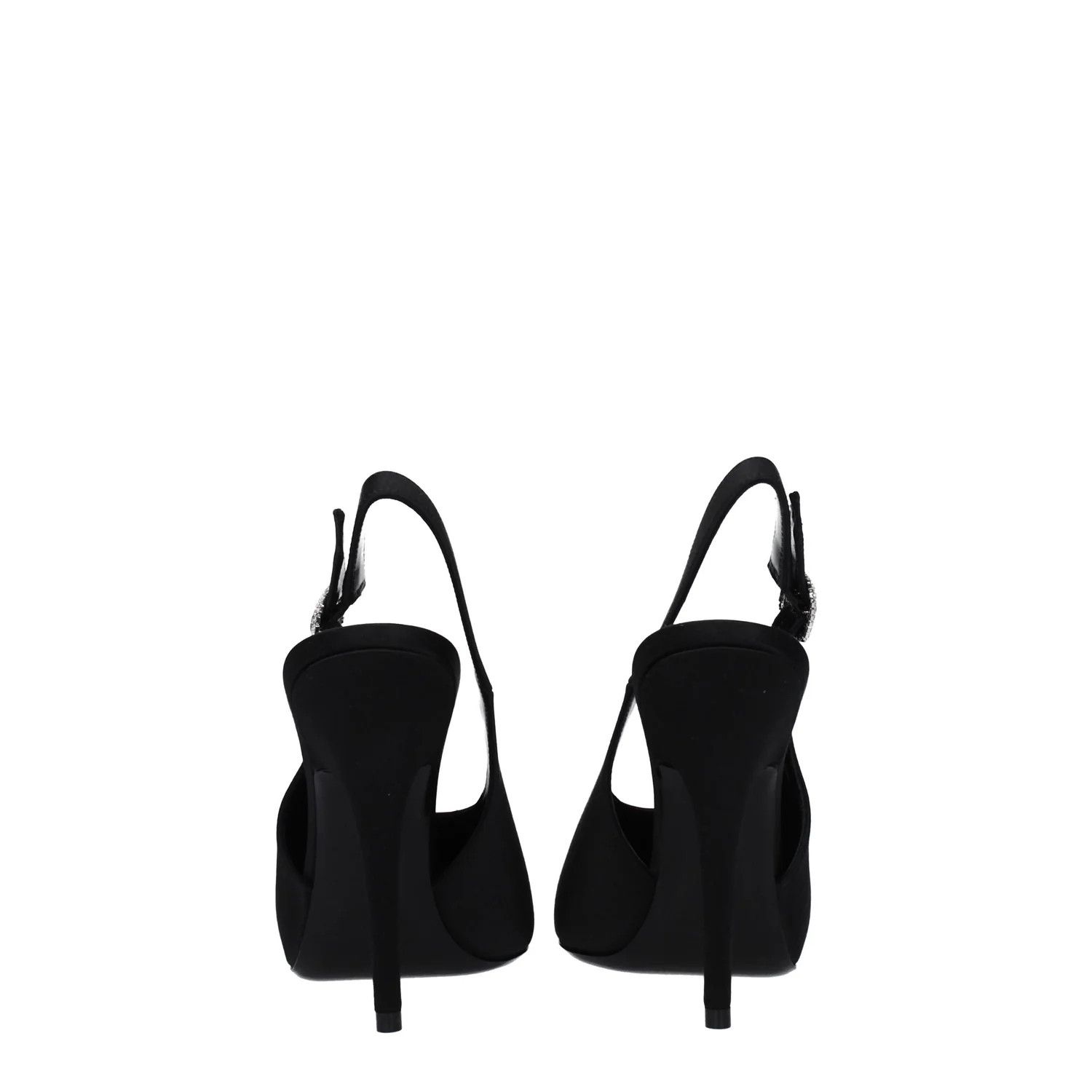 Saint Laurent Paris ob1o1e1224 Satin Sandals in Black Size US 7 / IT 37 - 5 Thumbnail