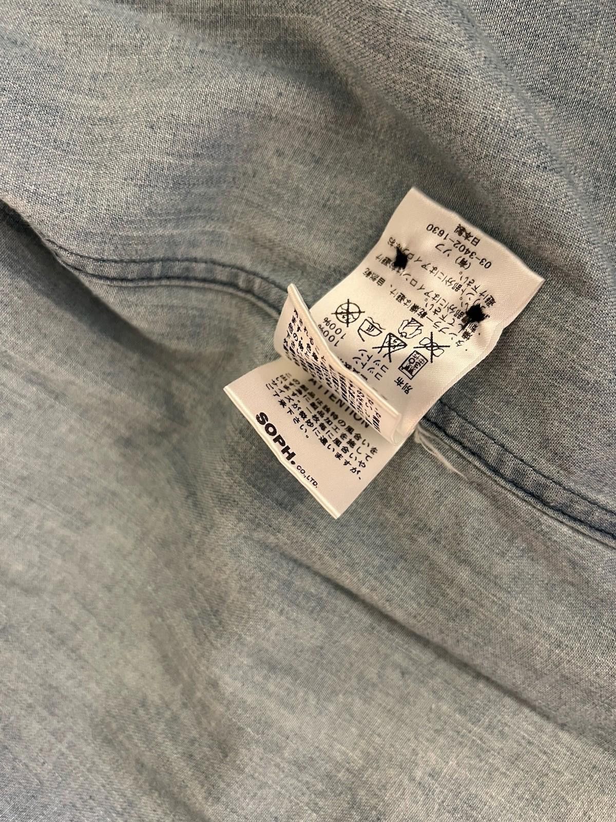 uniform experiment Pre-Owned Uniform Experiment Denim 2 Tone Shirt Size Large Size US L / EU 52-54 / 3 - 5 Thumbnail