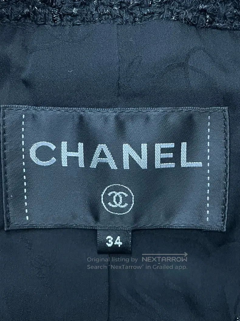 Chanel Chanel Forest series irregular hem black and gold dress ja Size XXS / US 00 / IT 34 - 4 Thumbnail