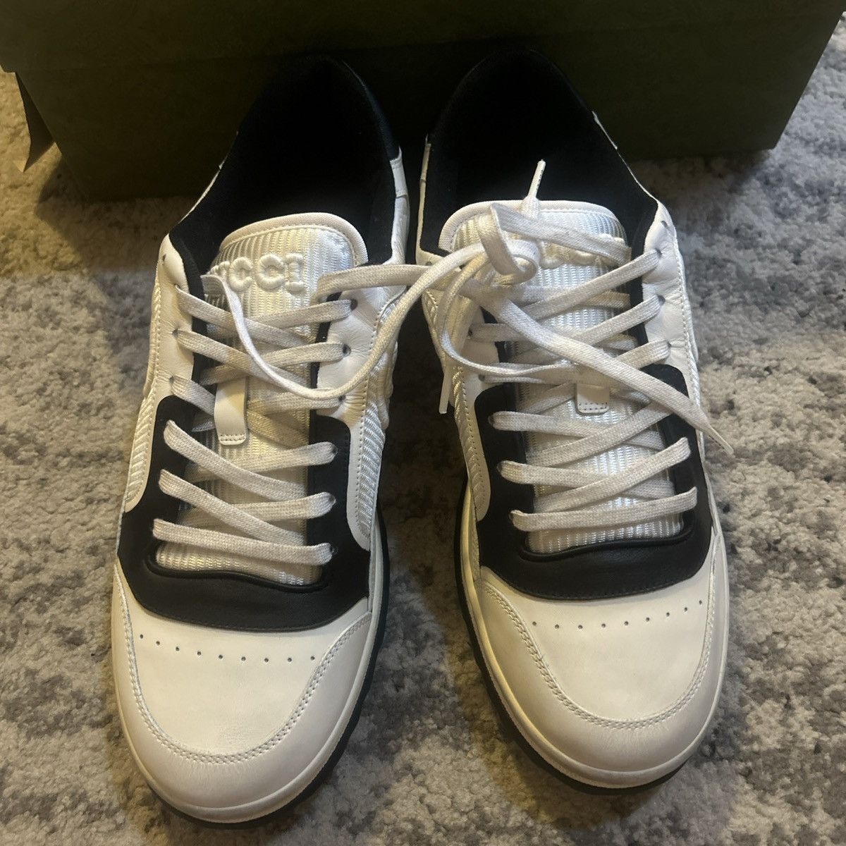 Gucci Gucci Mac80 Sneaker Off White Black Size US 9 / EU 42 - 3 Thumbnail