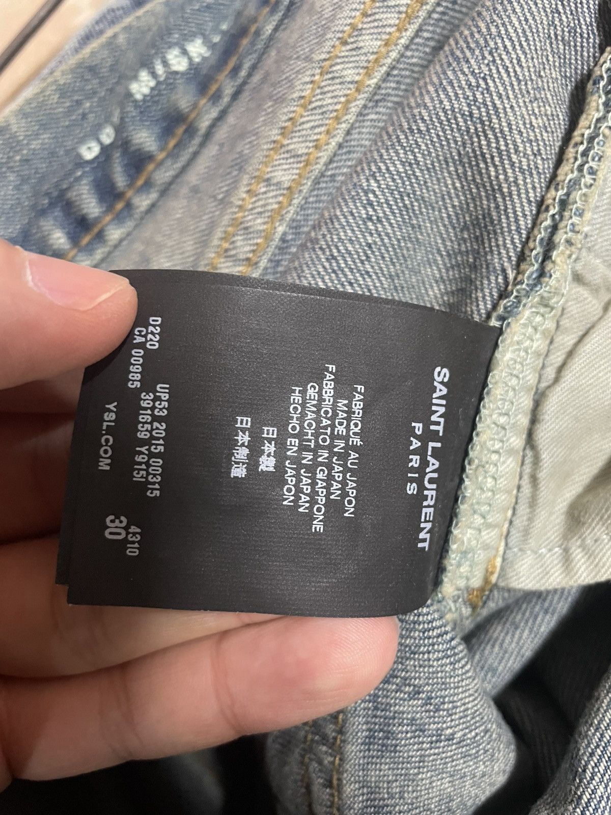 Saint Laurent Paris 15fw Saint Laurent Hedi Slimane D02 Jeans Size US 30 / EU 46 - 6 Thumbnail