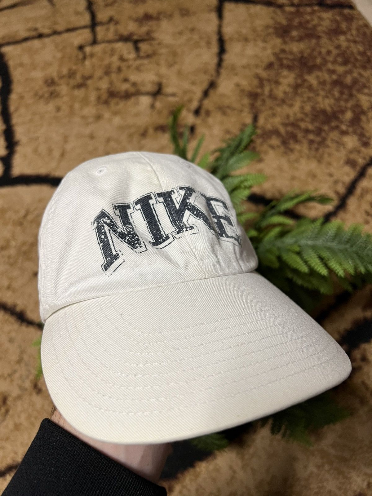Nike × Vintage 90s Hat Vintage Nike Big Logo Retro hat Ceter Swoosh Rare Size ONE SIZE - 3 Thumbnail