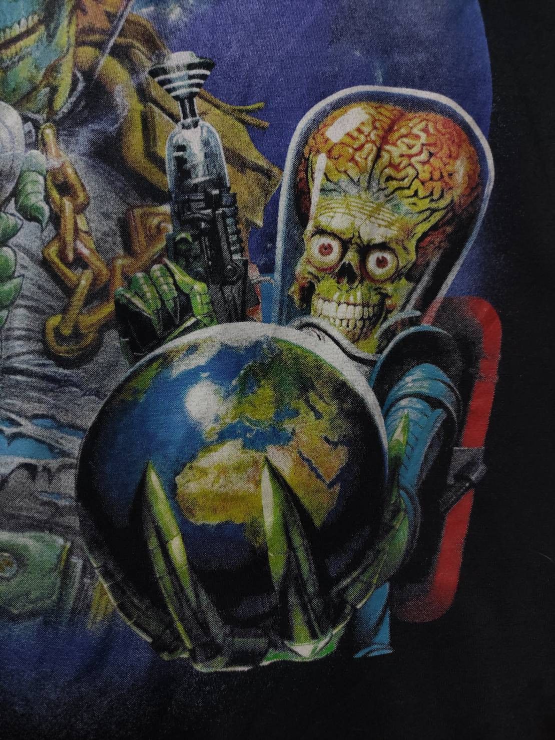Warner Bros Vtg Mars Attacks! Movie By Tim Burton T-Shirt Size US L / EU 52-54 / 3 - 5 Thumbnail