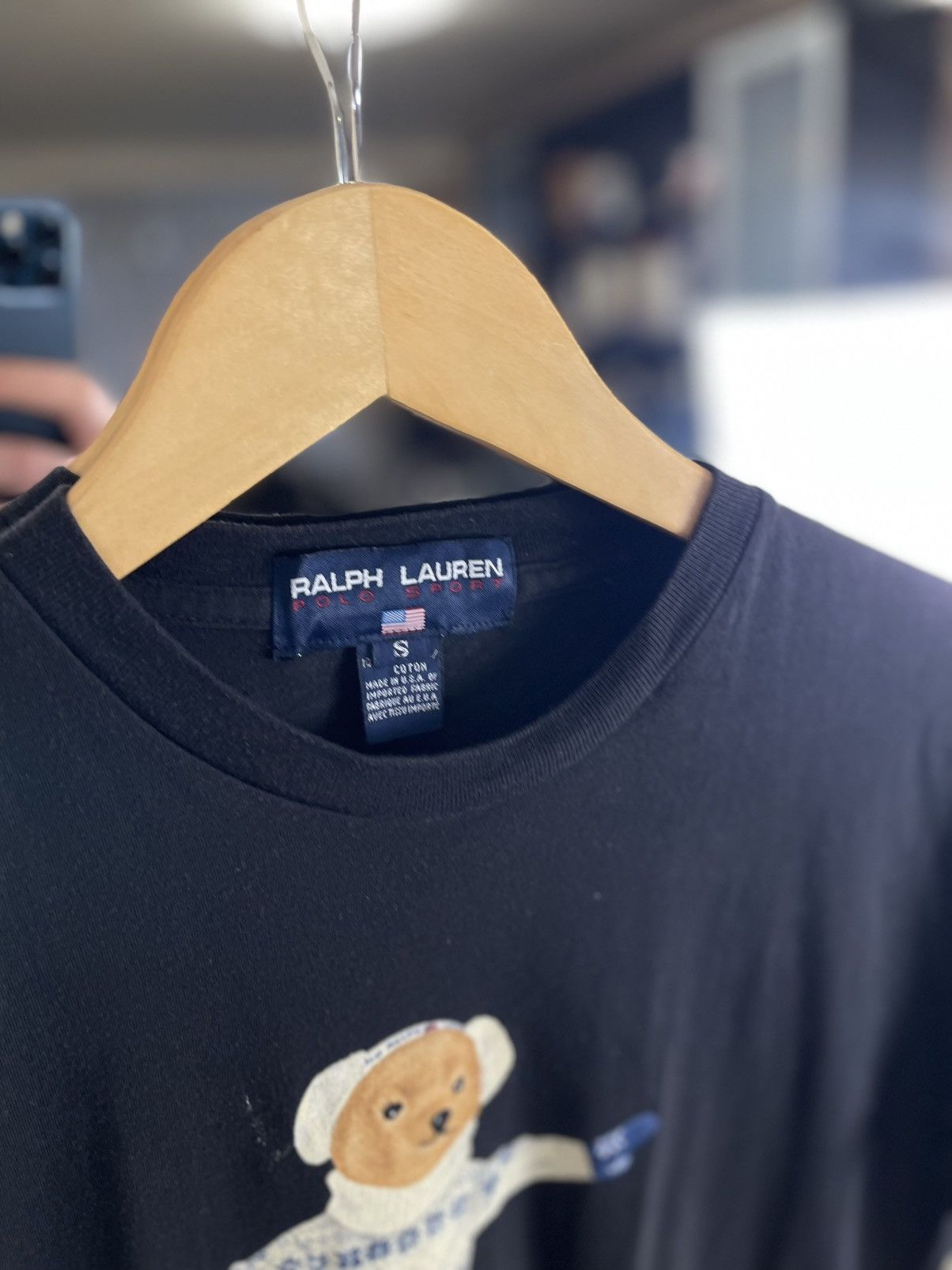 Polo Ralph Lauren Iconic Polo Bear Ice Skater Graphic Tee / Soft Jersey Cotton Size S / US 4 / IT 40 - 2 Thumbnail