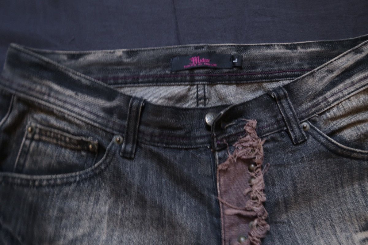 Japanese Brand Midas studded patchwork denim Size US 32 / EU 48 - 3 Thumbnail