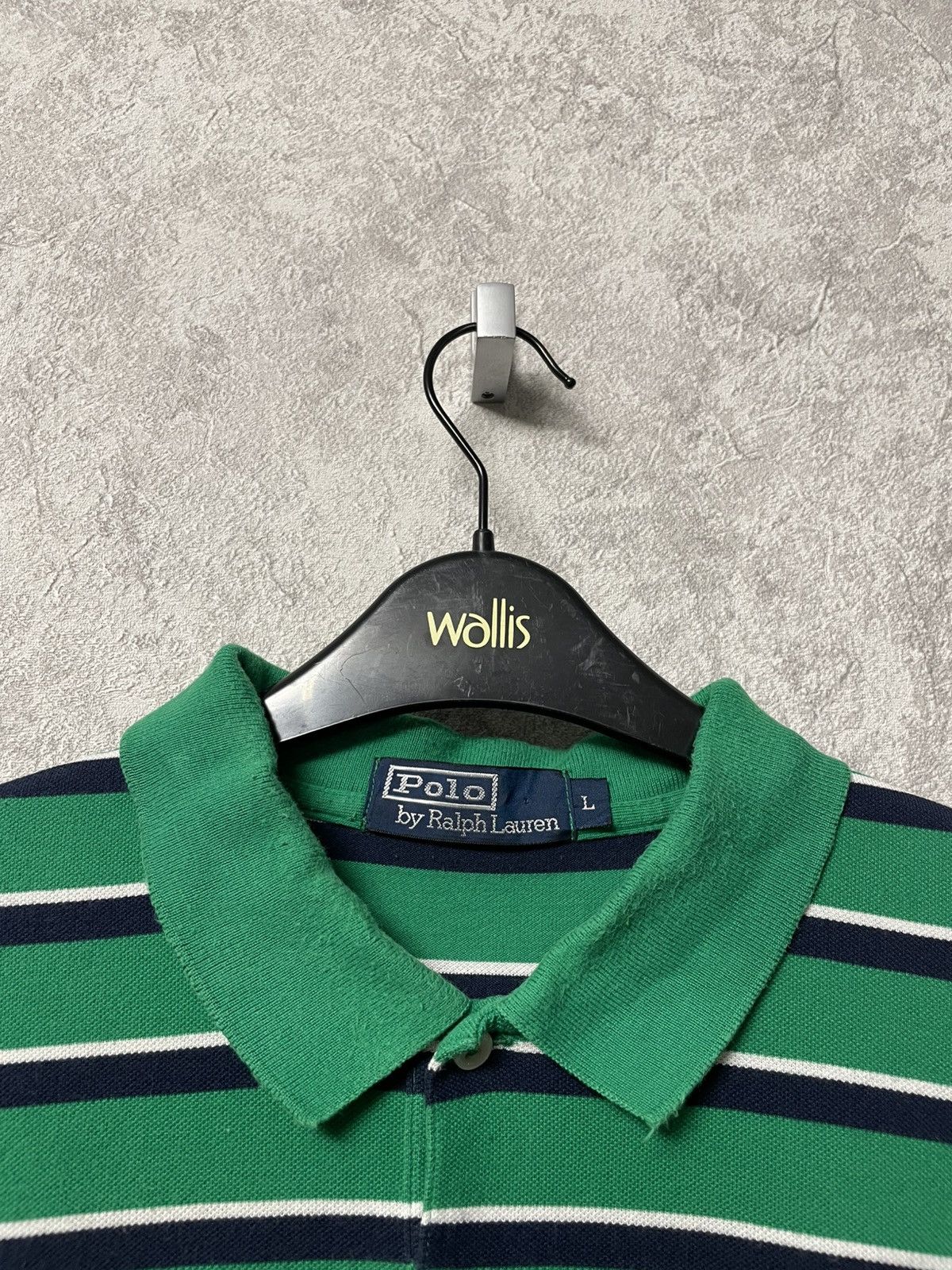 Polo Ralph Lauren Vintage Polo Ralph Lauren Green Striped Polo Shirt Y2K Size US L / EU 52-54 / 3 - 8 Thumbnail