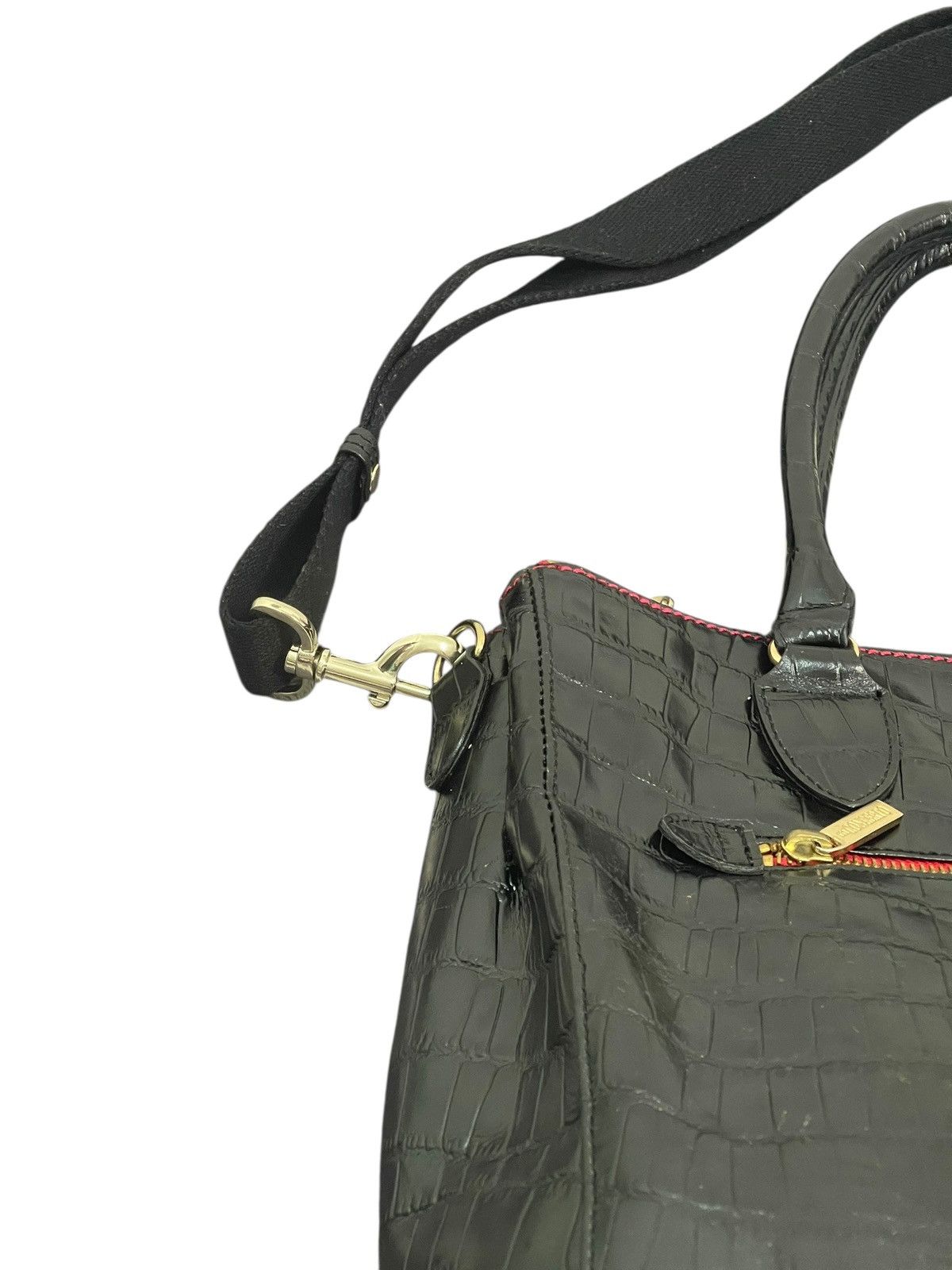 Genuine Leather Crocodle Embossed Leather mConcerto Tote Shoulder Bag 2🟩2 Size ONE SIZE - 20 Thumbnail