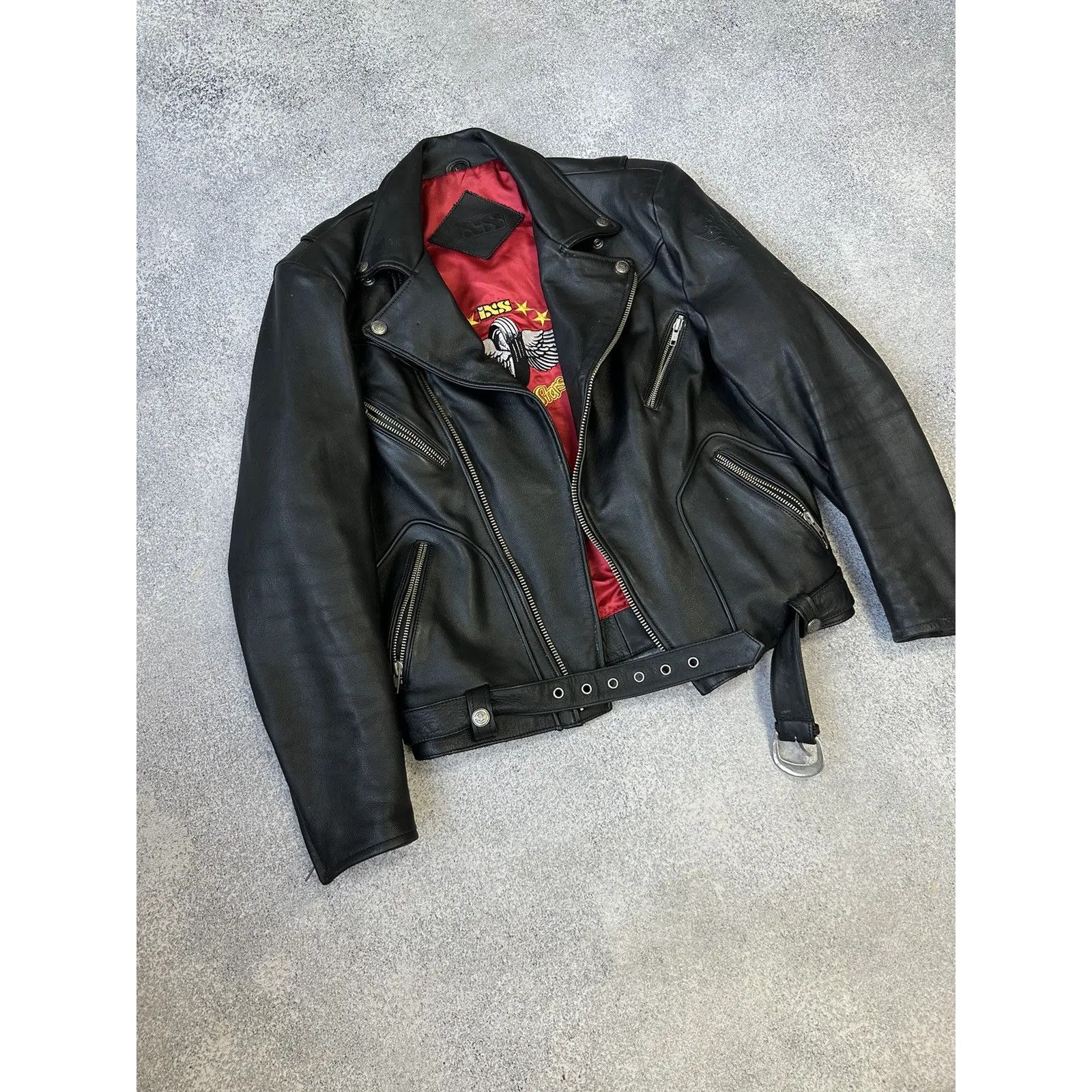 Vintage VTG IXS Highway Star Biker Heavy Leather Jacket Size US L / EU 52-54 / 3 - 2 Thumbnail
