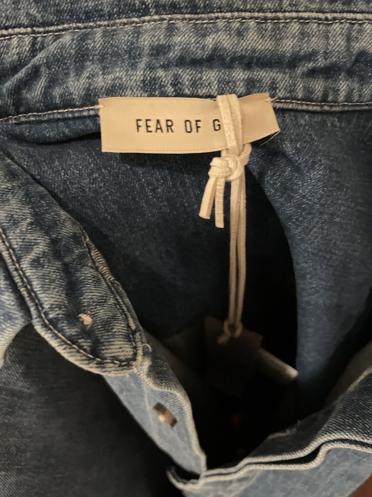 Fear of God Denim Shirt Jacket Size US XL / EU 56 / 4 - 6 Thumbnail