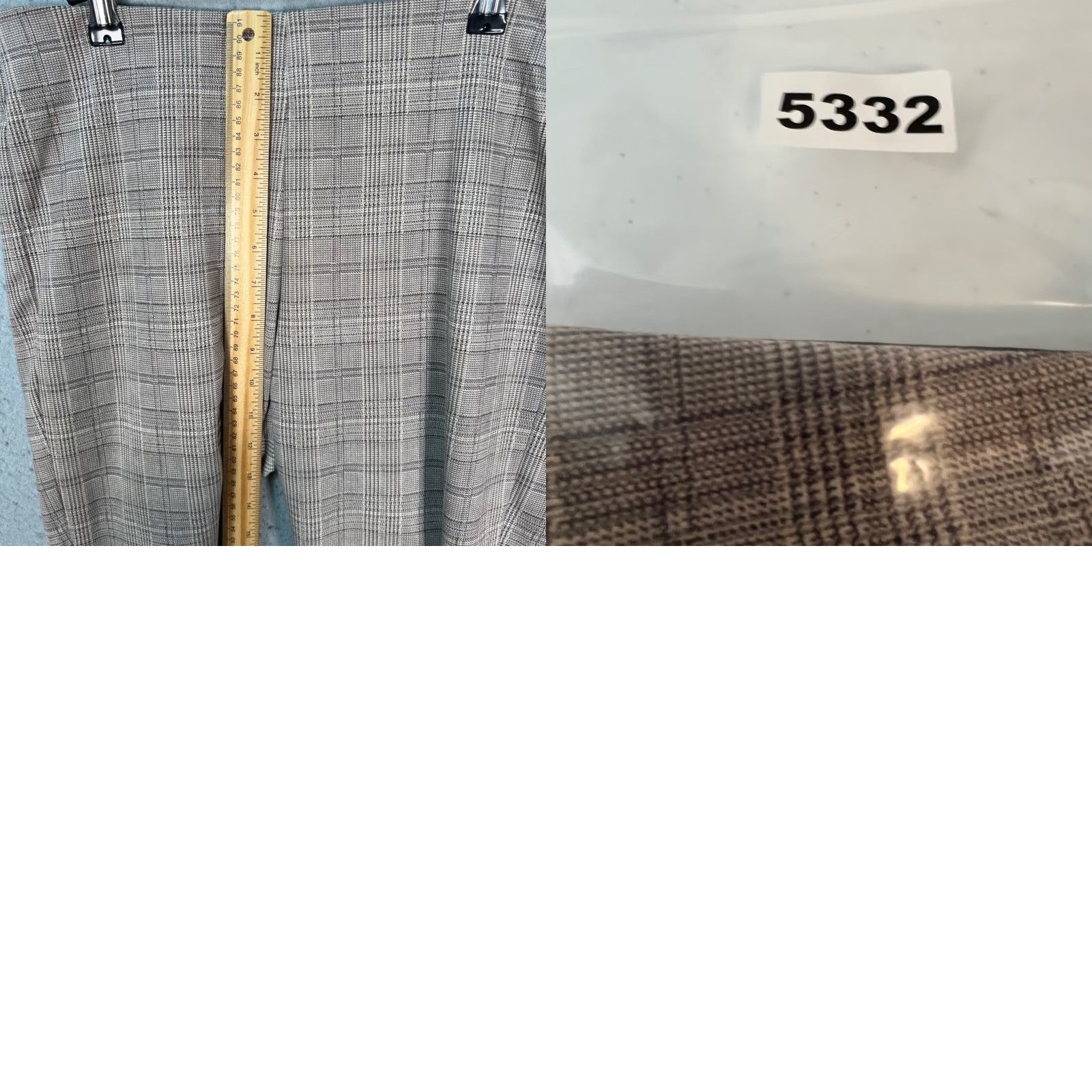 Zara Zara Womens Size Large Tan Plaid High Waisted Tapered Trousers Stretch Pants Dress Pants Size 36" / US 14 / IT 50 - 8 Thumbnail