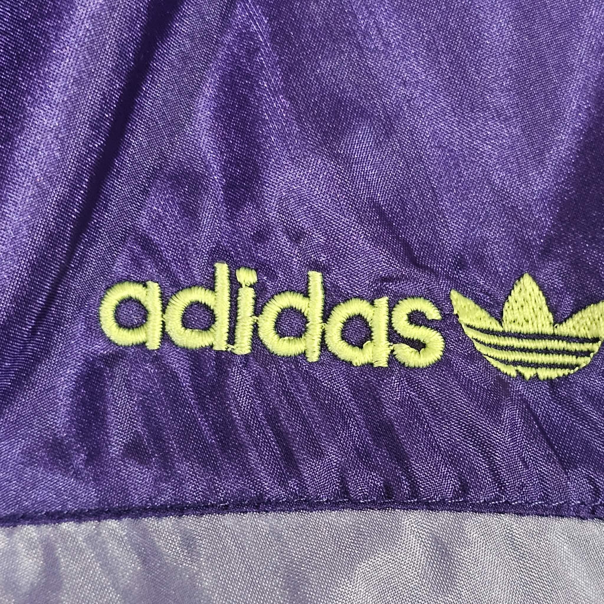 Adidas Adidas Vintage 90s Purple Shiny Full Track Suit Size US XL / EU 56 / 4 - 7 Thumbnail