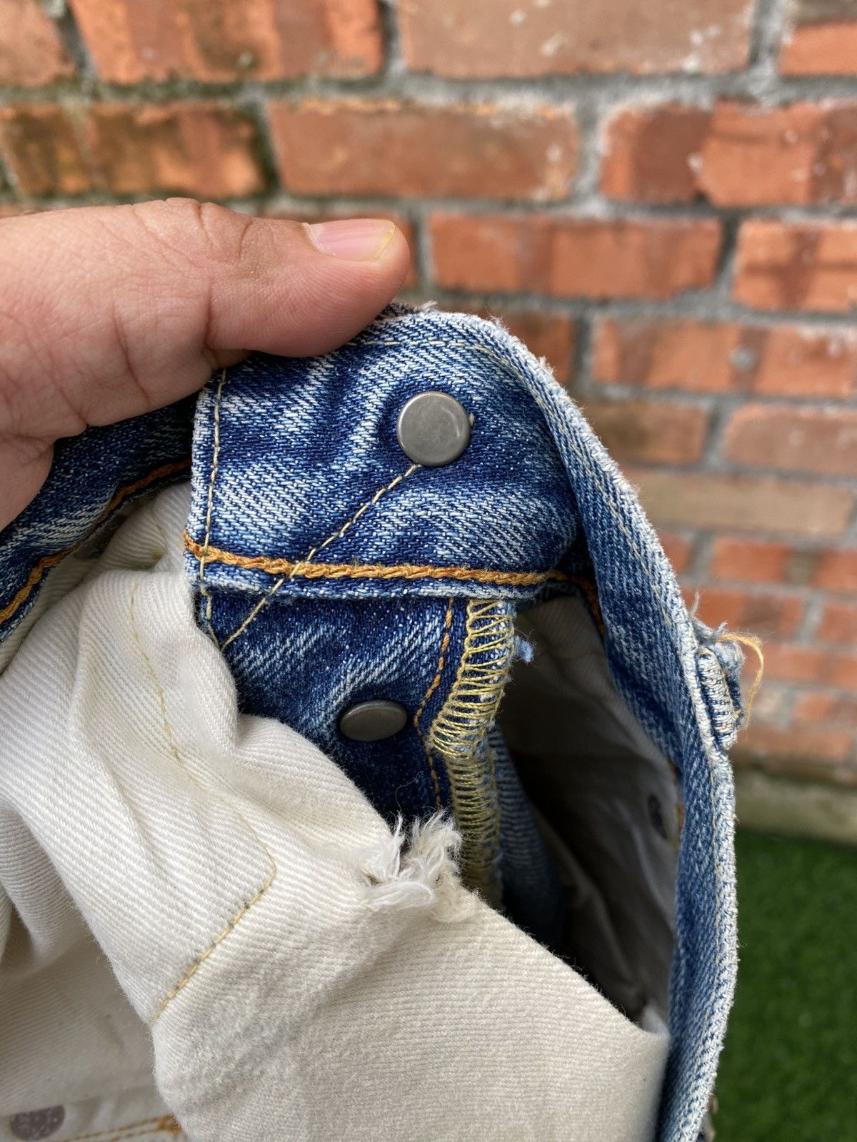 Levi's Vintage Clothing W30x30 Vintage LVC 501 big E redline distressed destroyed Size US 30 / EU 46 - 13 Thumbnail
