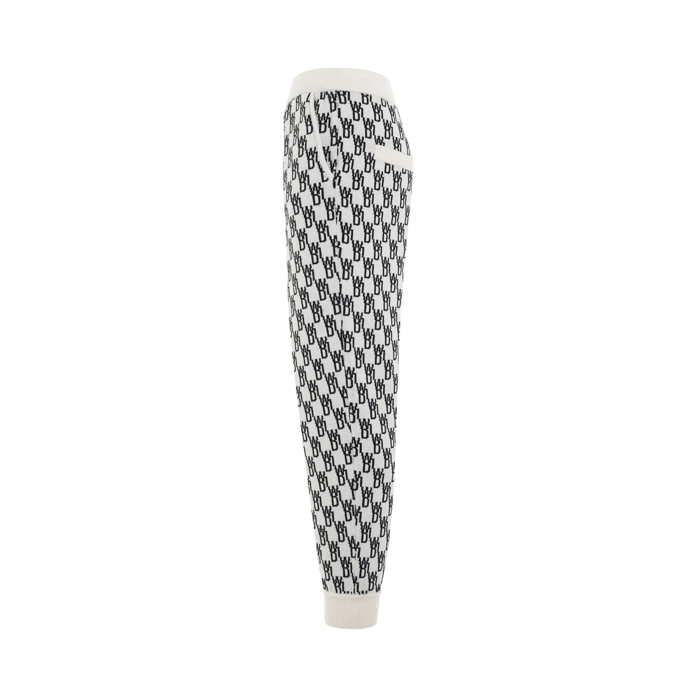 WE11DONE o1mris0824 Jacquard Trouser in Ivory Size US 32 / EU 48 - 3 Thumbnail
