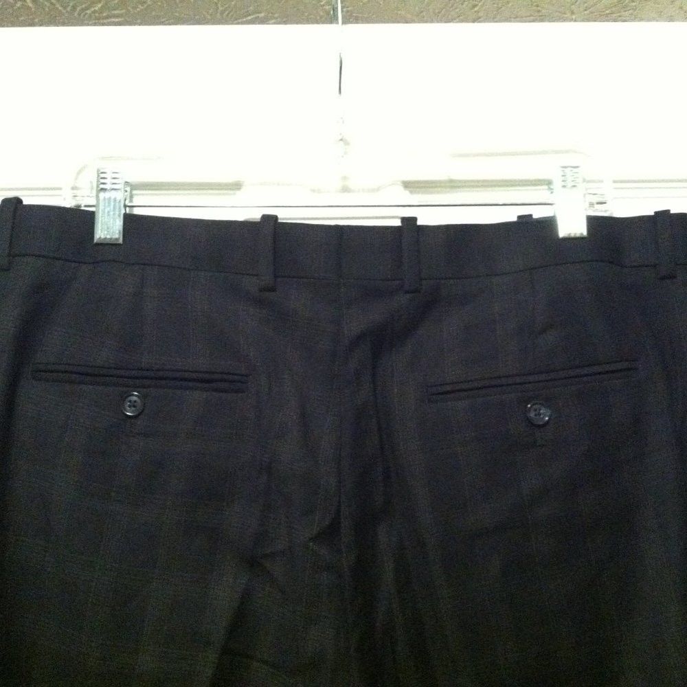 Perry Ellis PERRY ELLIS MEN'S 66%POLYESTER 32%VISCOSE DRESS PANTS 36/34 Size 36R - 3 Thumbnail