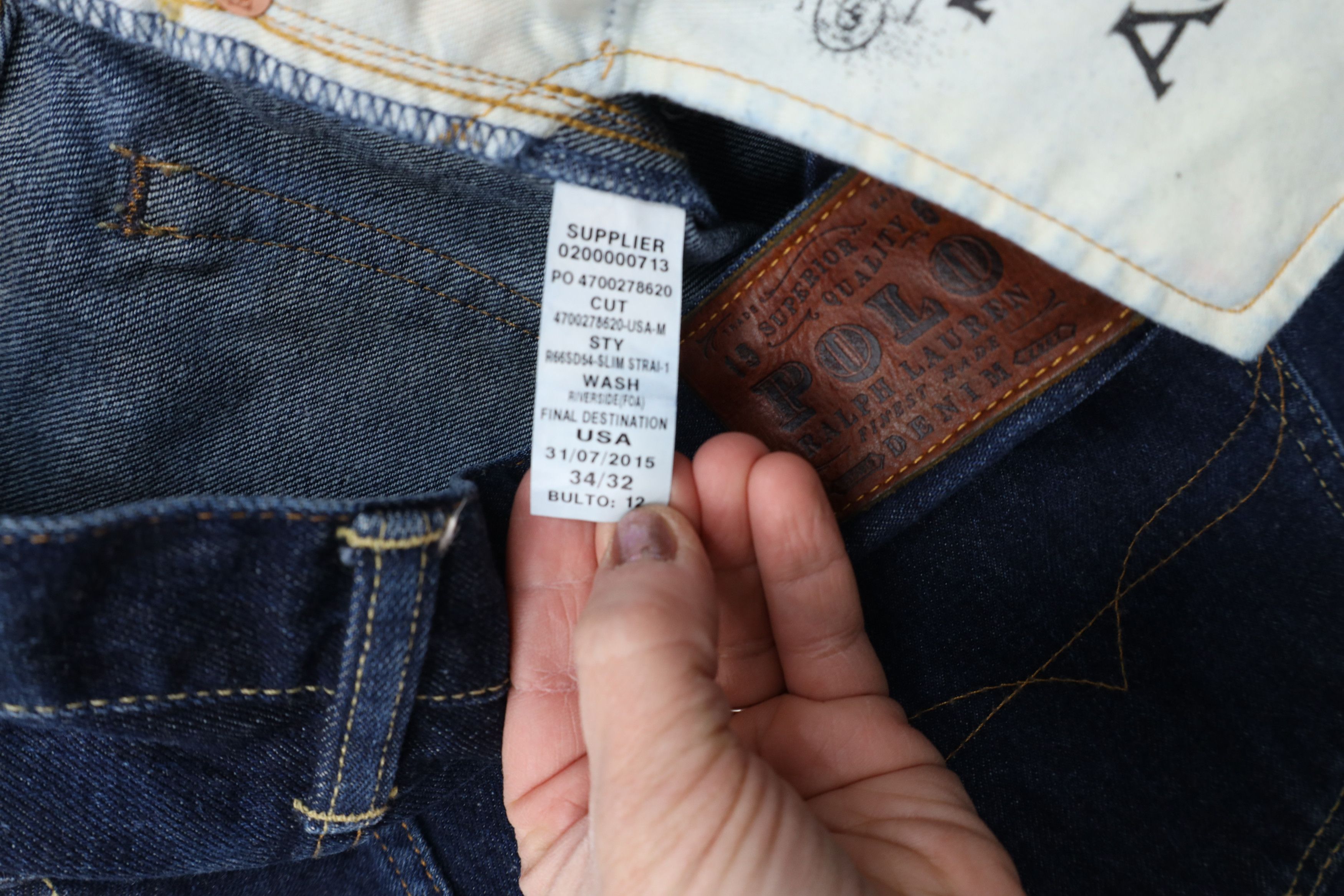 Ralph Lauren Vintage Ralph Lauren 018 Slim Straight Leg Denim Jeans Blue Size US 34 / EU 50 - 8 Thumbnail