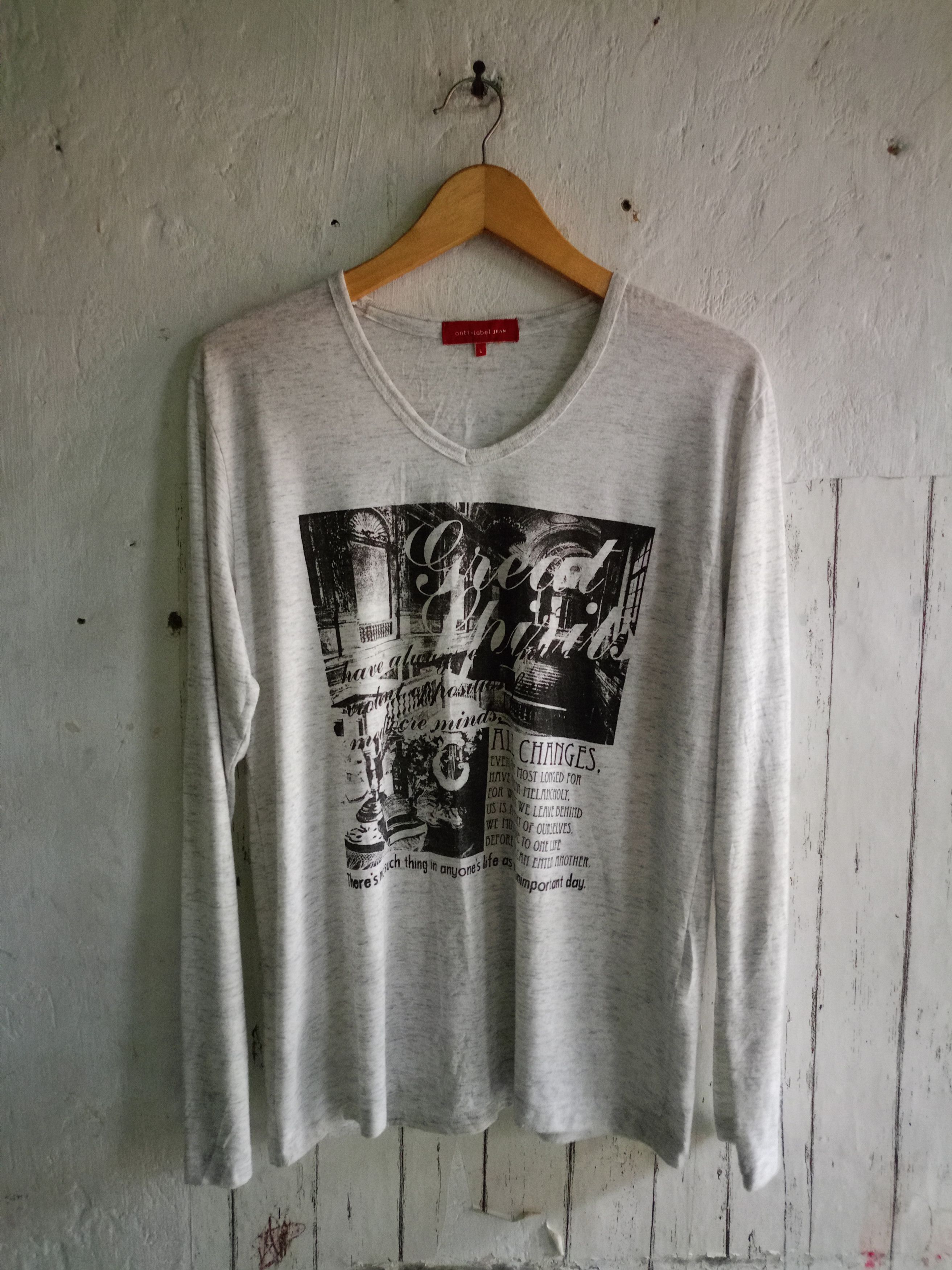 Japanese Brand Silent Eclipse Henley Long Sleeve LGB ifsixwasnine