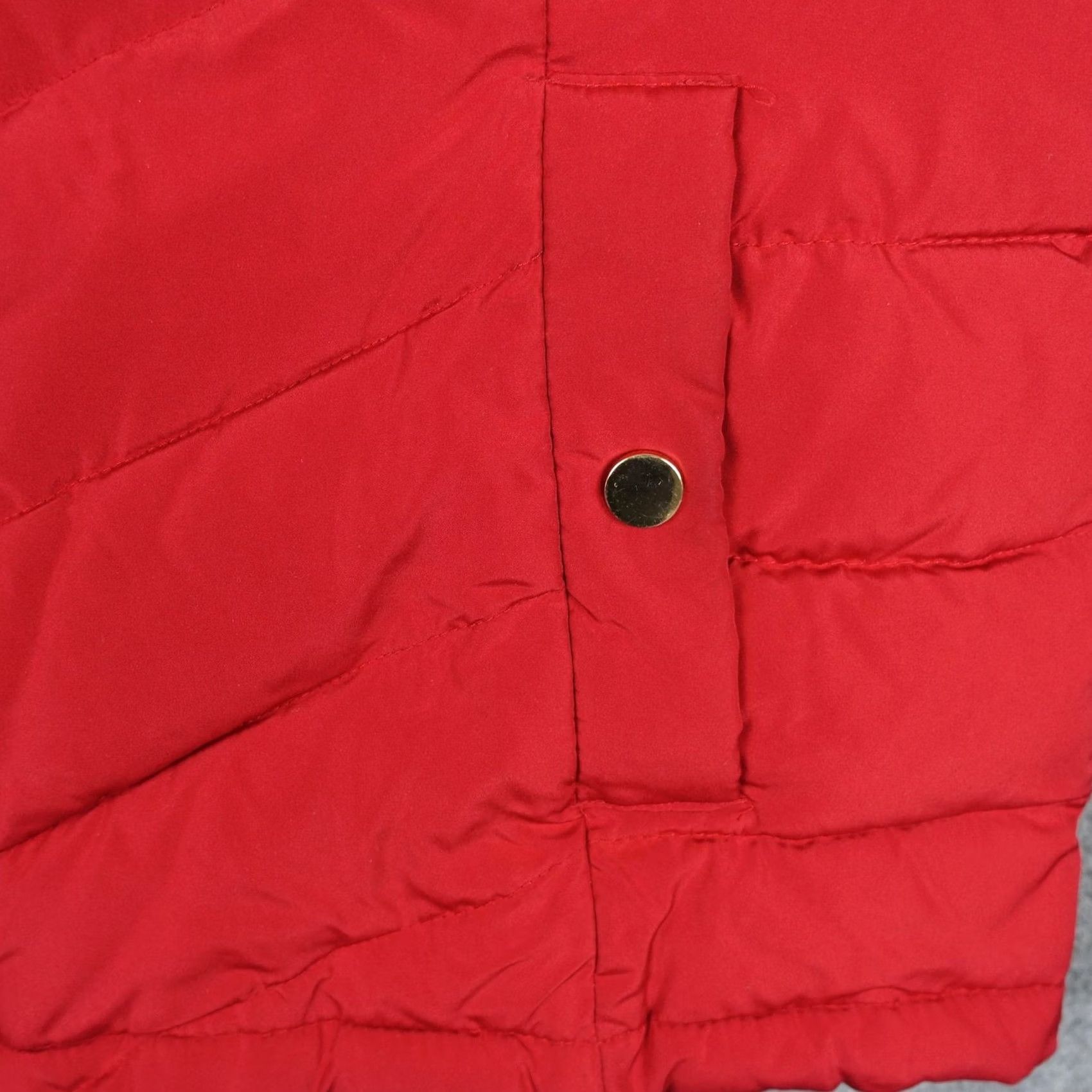 Charter Club Charter Club Vest Womens Large Red Quilted Puffer Full Zip Collared Winter V Day Size L / US 10 / IT 46 - 3 Thumbnail