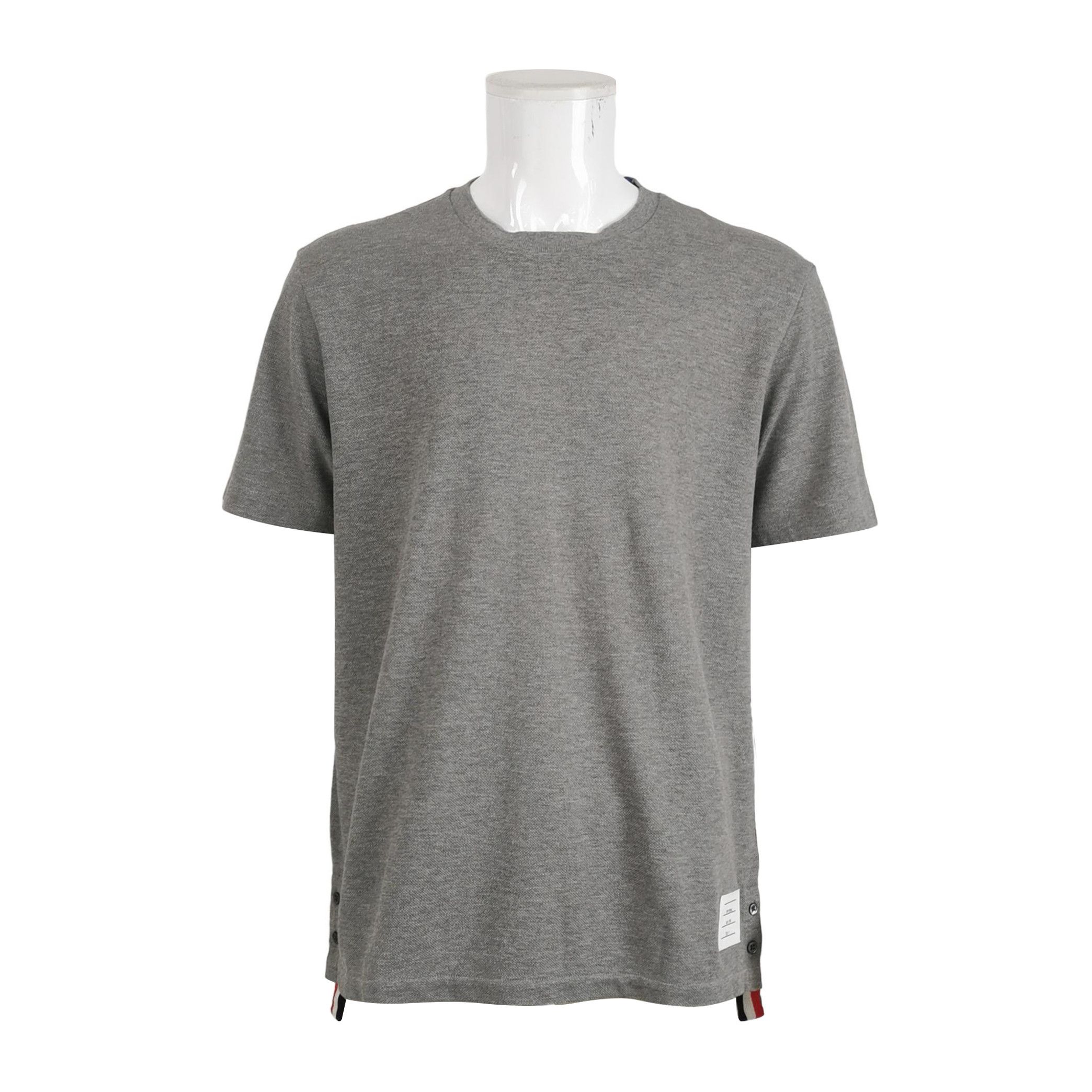 Thom Browne Thom Browne Cotton Stripe Crew Neck T-shirt L Size US L / EU 52-54 / 3 - 1 Thumbnail