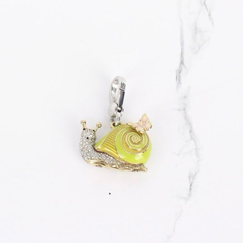 Juicy Couture Juicy Couture Snail Charm w/Green Shell Pink Butterfly Size ONE SIZE - 3 Thumbnail