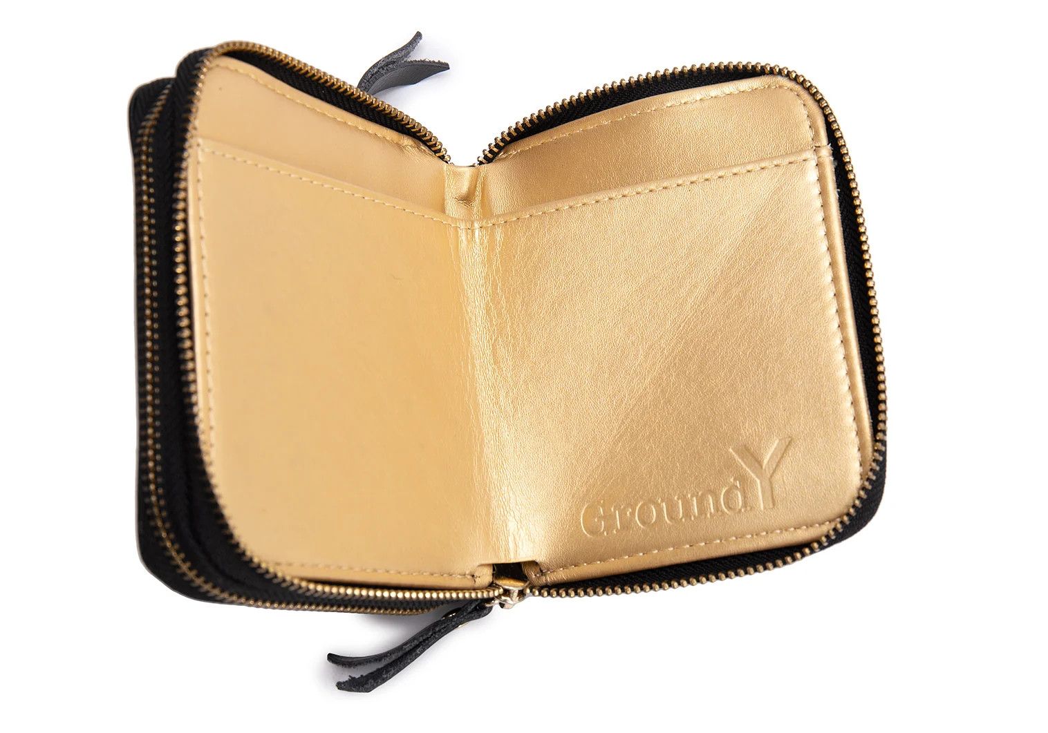 Yohji Yamamoto Double Zip Leather Wallet in Black Size ONE SIZE - 8 Thumbnail