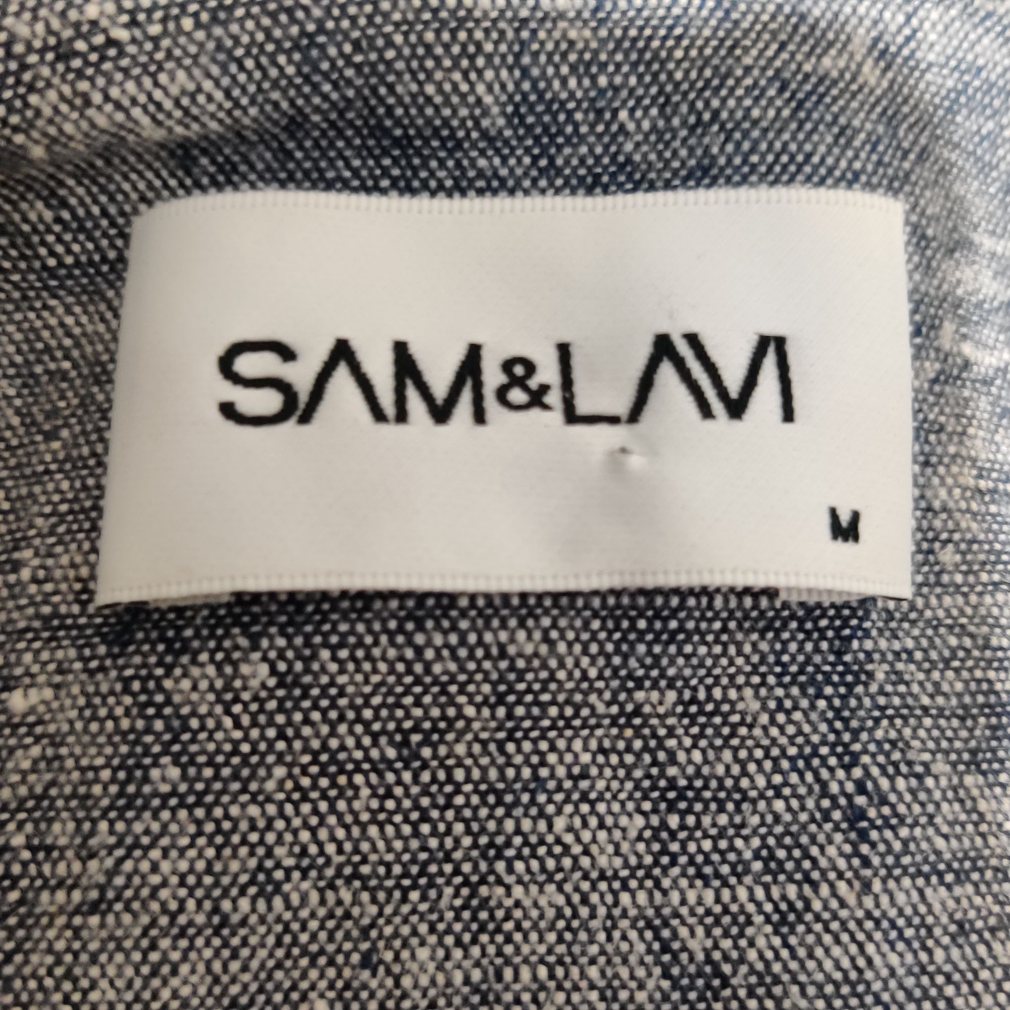Other Sam & Lavi M Chambray Blue Cotton Linen Peplum Tank Top Tail Size M / US 6-8 / IT 42-44 - 5 Thumbnail