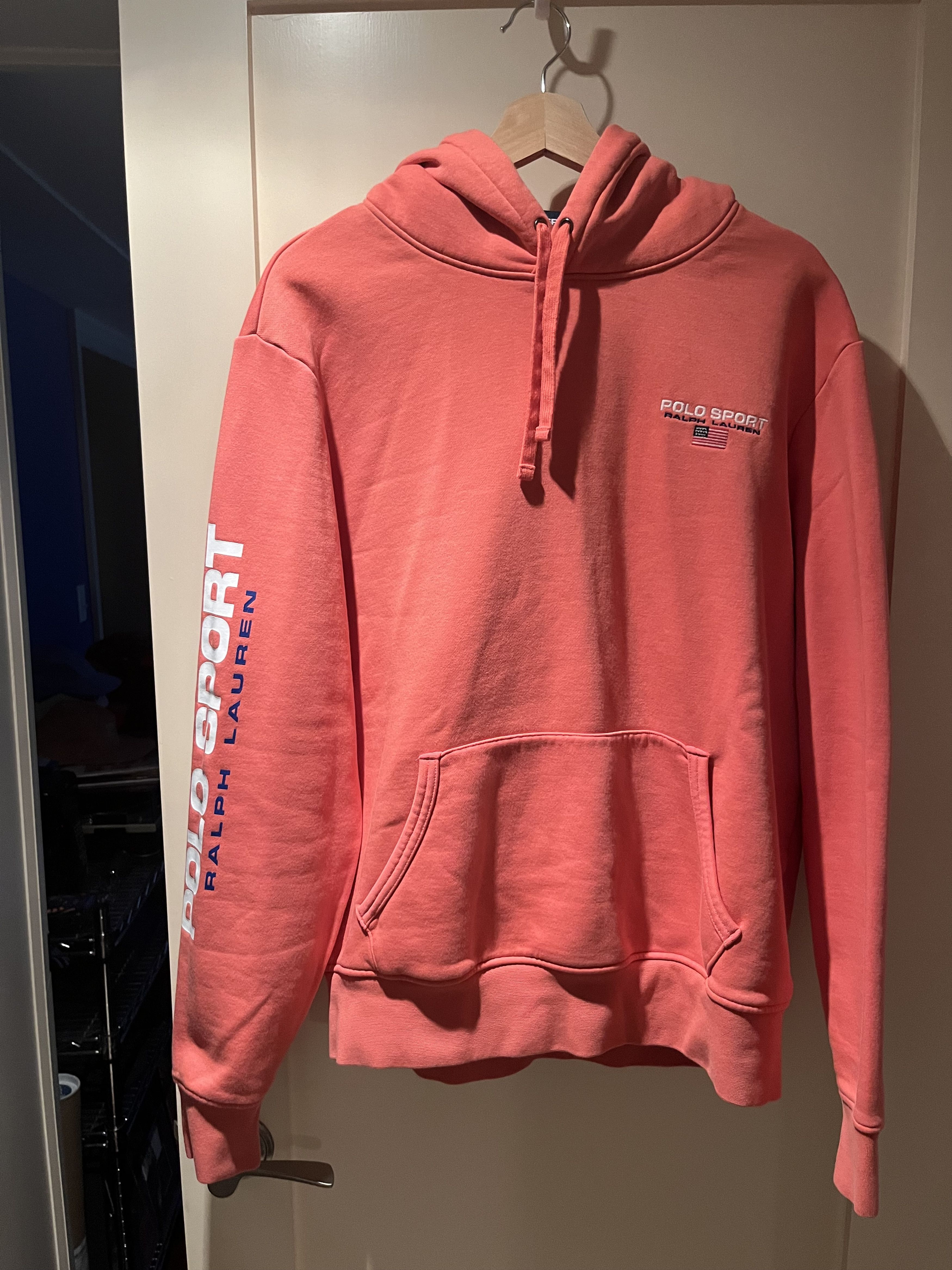 Polo Ralph Lauren Polo Sport Amalfi Red Hooded Sweatshirt Size US L / EU 52-54 / 3 - 2 Thumbnail