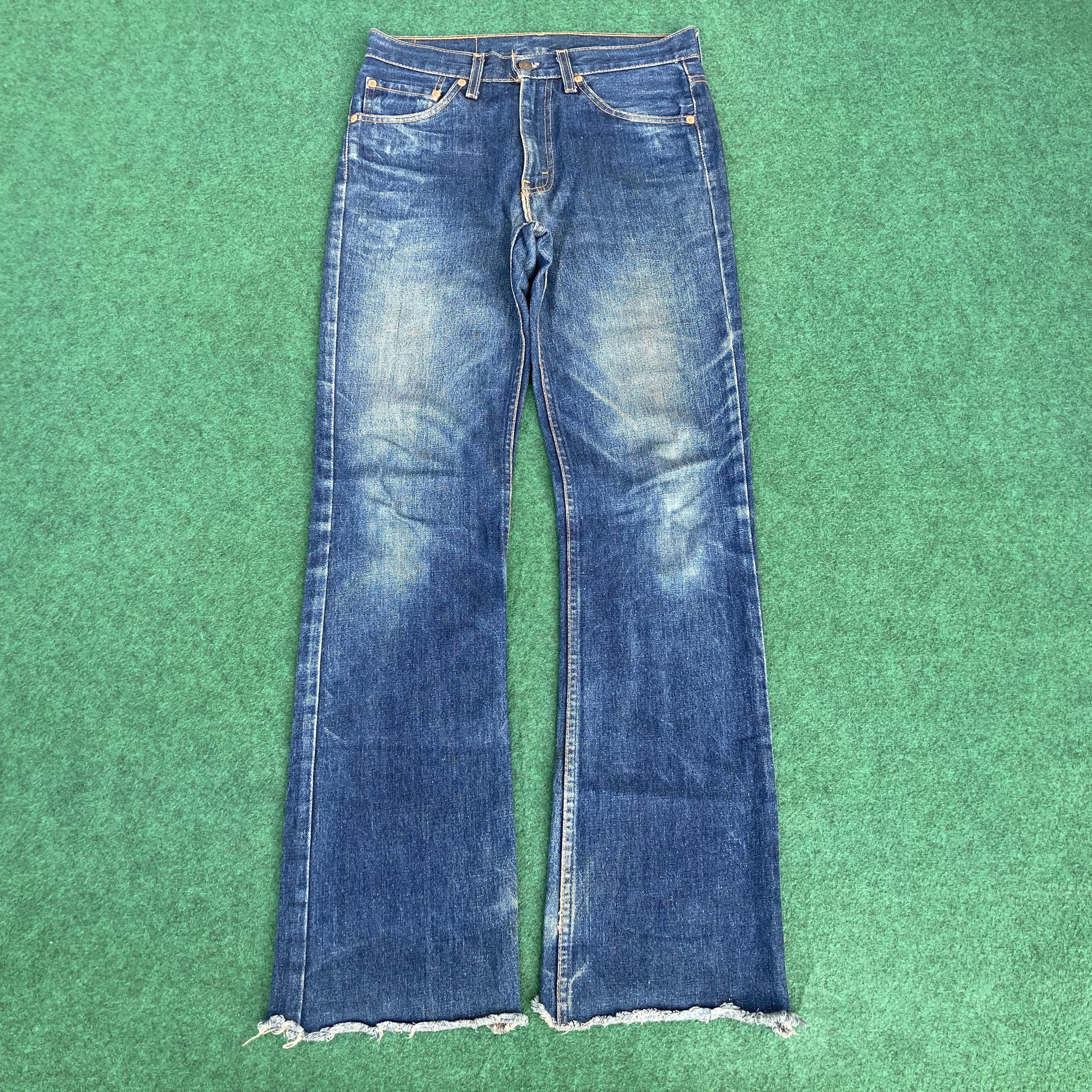 Levi's 30x33 Vtg Levis 517 Faded Blue Denim Flared Bootcut Jeans Size US 30 / EU 46 - 1 Thumbnail
