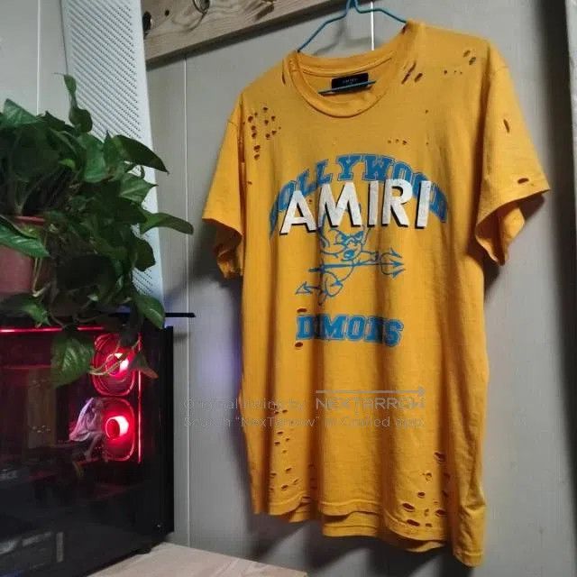 Amiri Amiri Orange Hollywood Demon Joint Short Sleeve Size US M / EU 48-50 / 2 - 2 Thumbnail