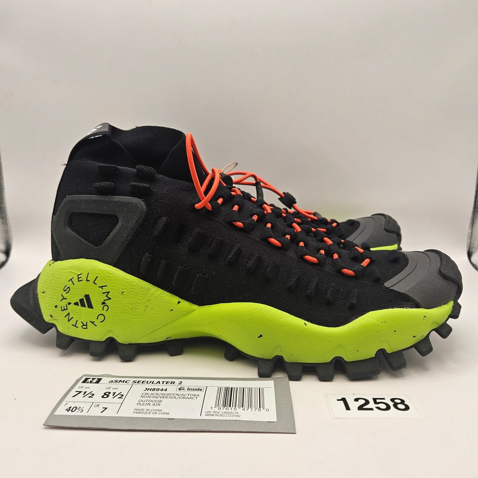 Adidas ADIDAS X STELLA MCCARTNEY SEEULATER 2 JH8944 MEN'S 7.5 BLACK Size US 7.5 / EU 40-41 - 4 Thumbnail