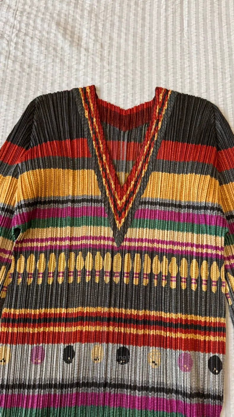 Issey Miyake Issey Miyake Bowling V-neck Top Size L / US 10 / IT 46 - 5 Thumbnail