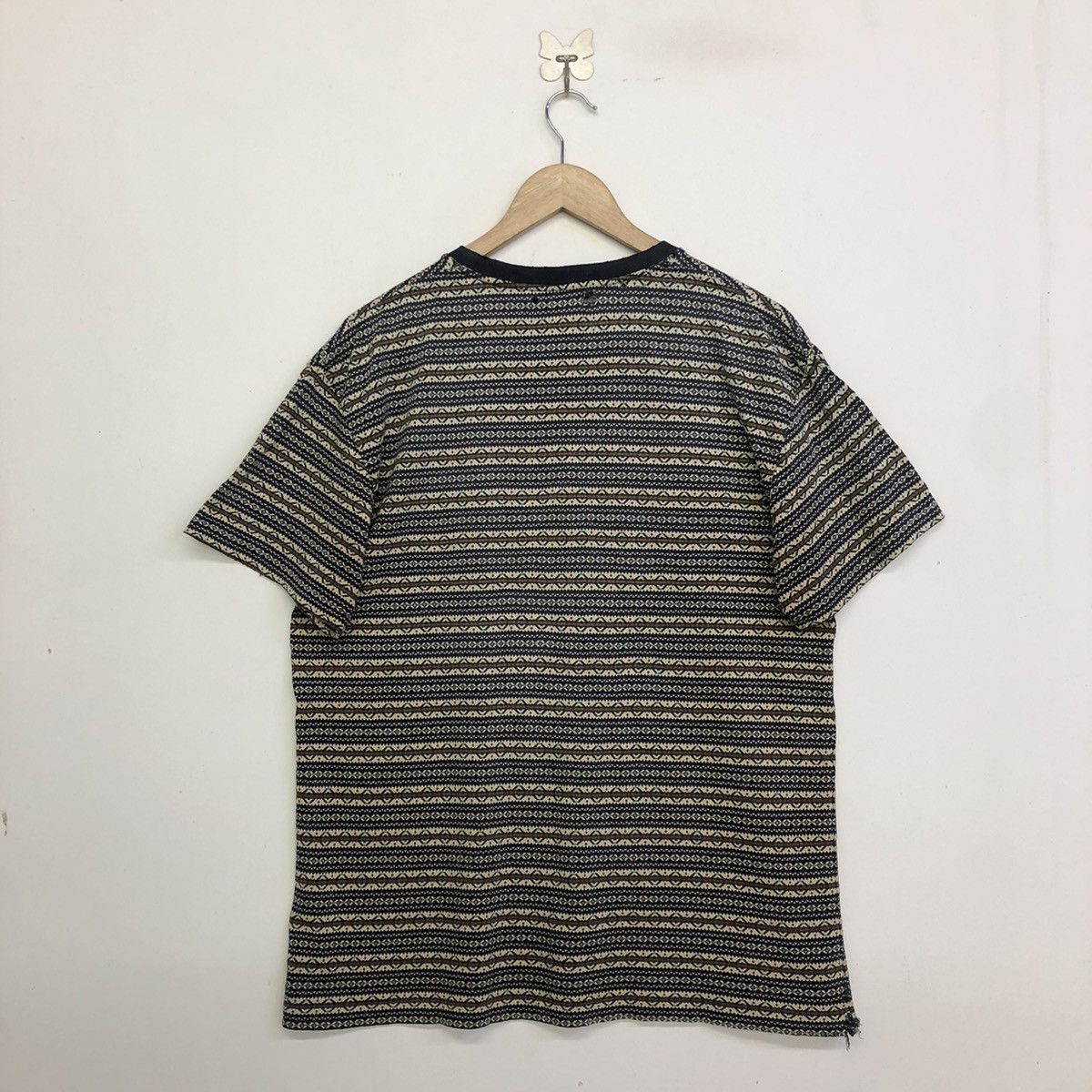 Polo Ralph Lauren Polo Ralph Lauren Jacquard Stripe Motive Tshirt Size US M / EU 48-50 / 2 - 9 Thumbnail