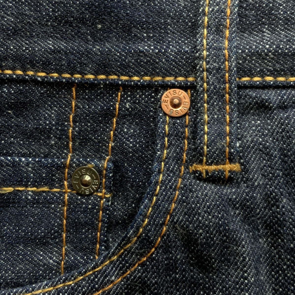 Evisu Evisu Brushstrokes Daicock Raw Denim Jeans Size US 34 / EU 50 - 10 Thumbnail
