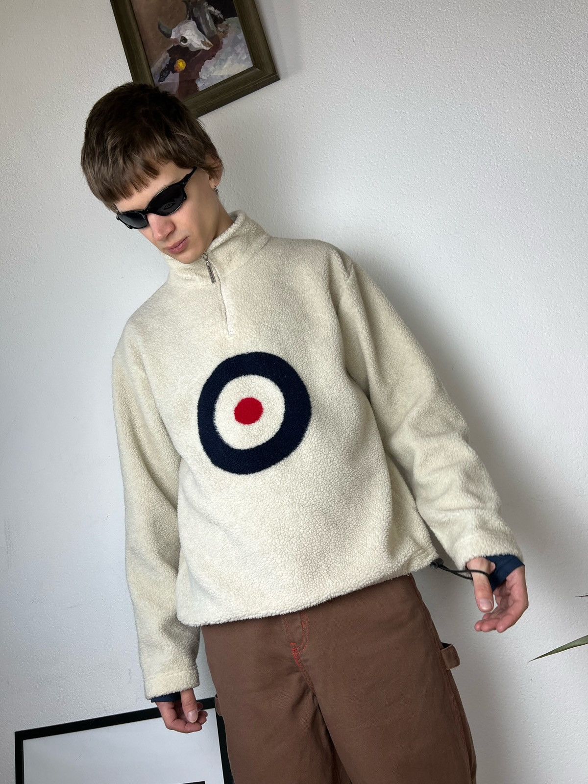 JNCO × Japanese Brand Lambretta vintage Baggy fleece Big logo Drill Streetwear Y2K Size US L / EU 52-54 / 3 - 1 Thumbnail